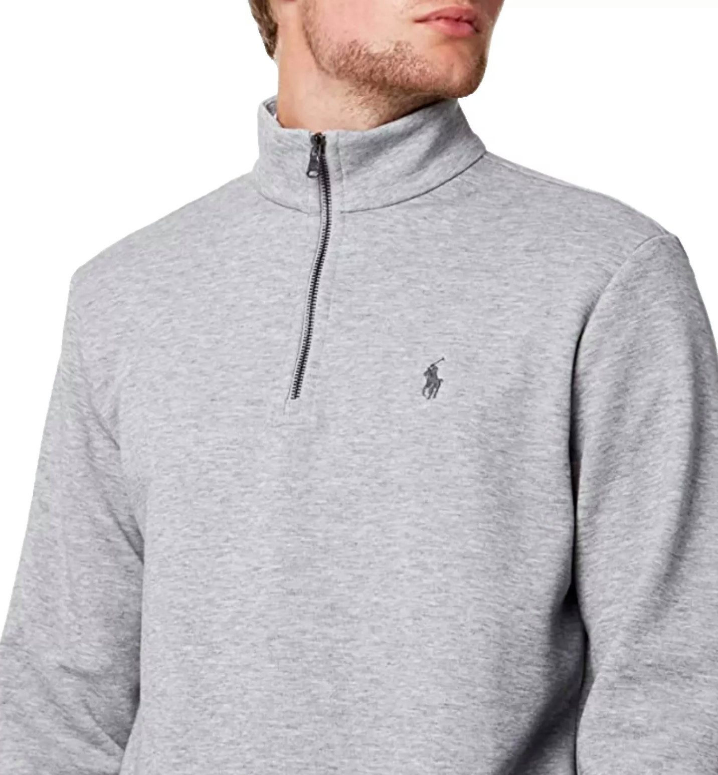 Polo Ralph Lauren Troyer Half Zip Pullover Sweatshirt Entspannter Schnitt, Stehkragen, Halbreißverschluss