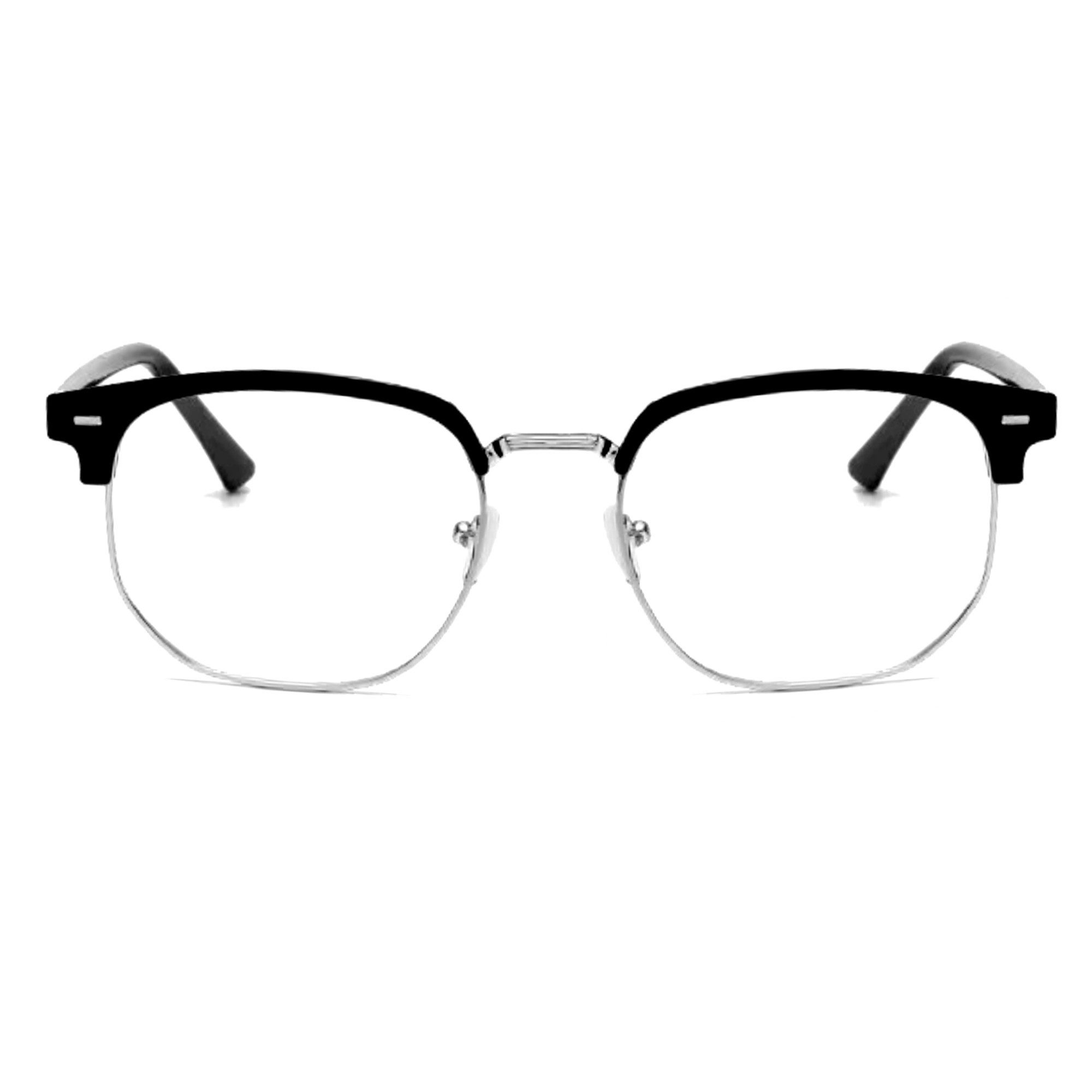 LUXXADA Sonnenbrille (Blaulichtfilter Brille Damen Herren Browline Computerbrille) Ovale Designer PC Brille mit Anti Blue Light Gläser