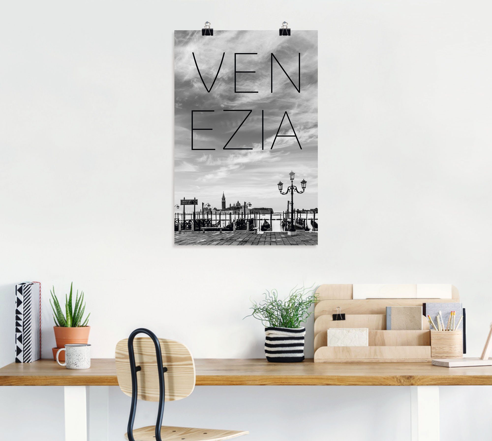St), Wandbild Venedig, Venedig (1 versch. Artland als in in Leinwandbild, Gondeln Poster frühen am Wandaufkleber oder Morgen Alubild, Größen