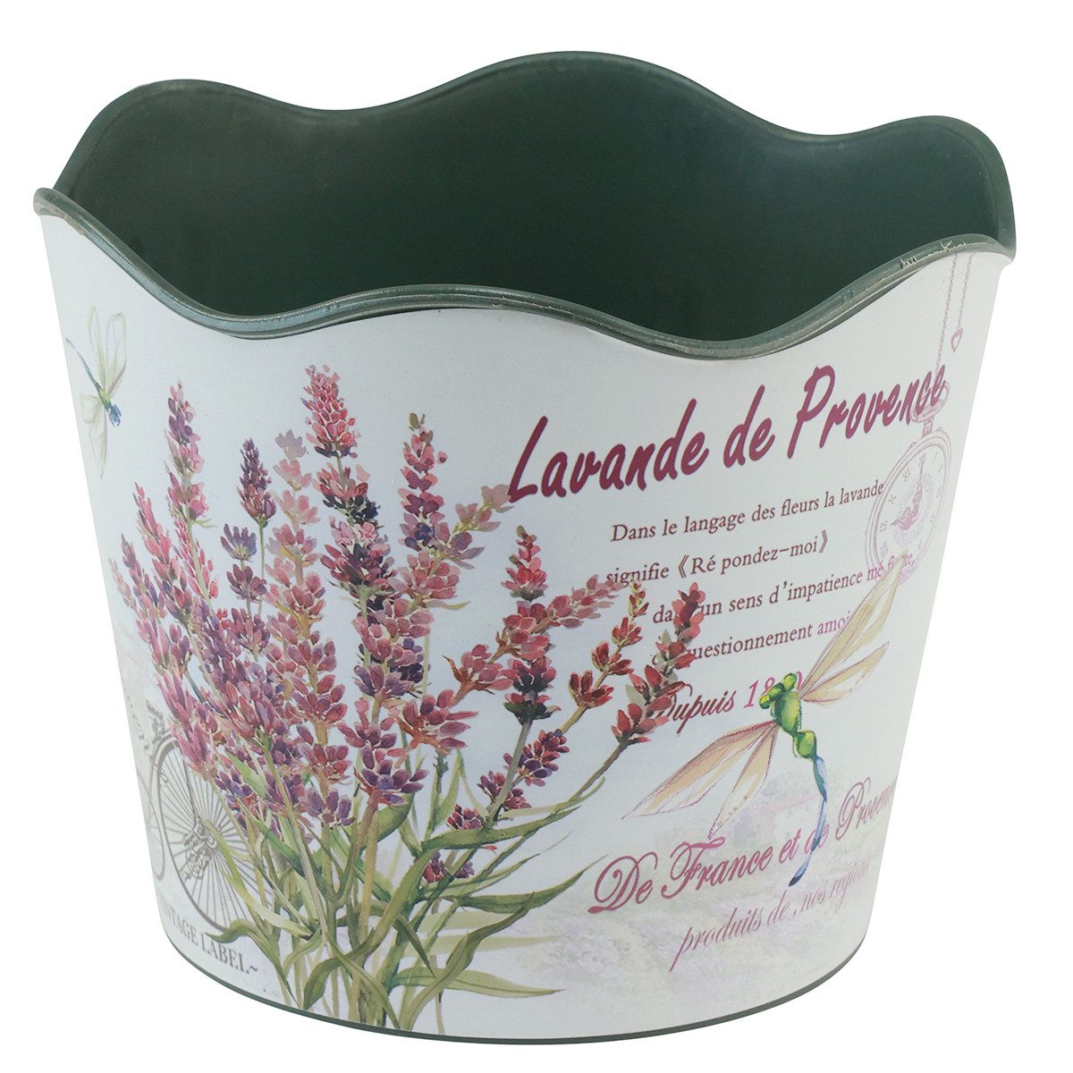 Florists Products Blumentopf Blumentopf aus Kunststoff mit nostalgischem Dekor