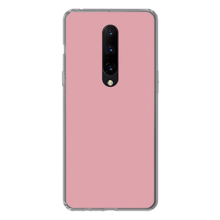 MuchoWow Handyhülle Rosa - Farben - Innenraum - Einfarbig - Farbe Phone Case Handyhülle OnePlus 7 Pro Silikon Schutzhülle