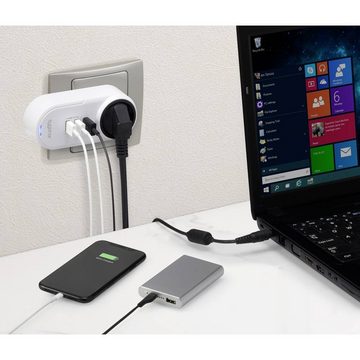 Sygonix USB Ladeadapter drehbar 2 x USB, 1 x QC USB-Ladegerät