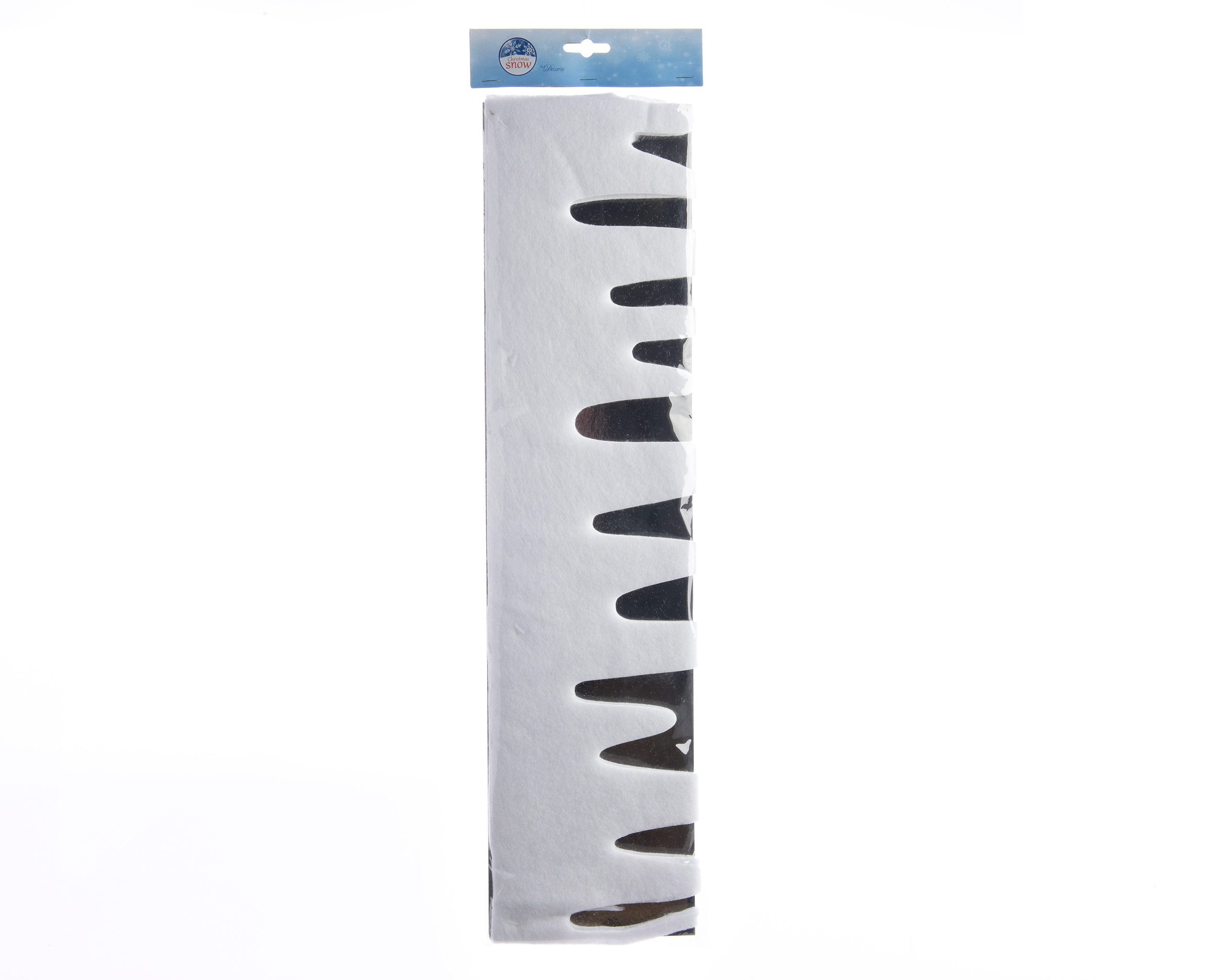 Kaemingk Hängedekoration, Eiszapfen Girlande Filz 15cm x 1,8m Weiß