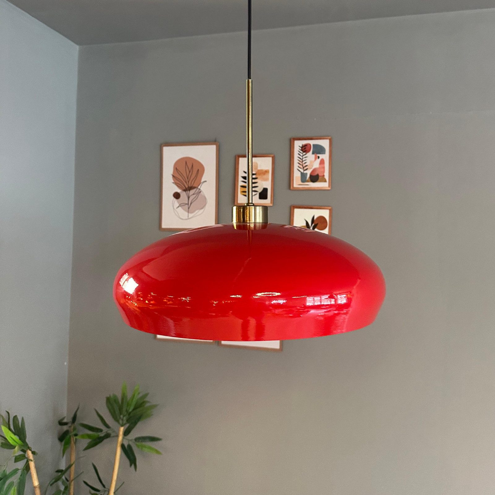 Bamyum Pendelleuchte Pendelleuchte Estrela Metall Ø40cm, Modern Hängelampe, ohne Leuchtmittel