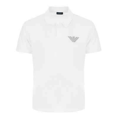 Emporio Armani Poloshirt Polo Beachwear mit großem Logo auf der Brust