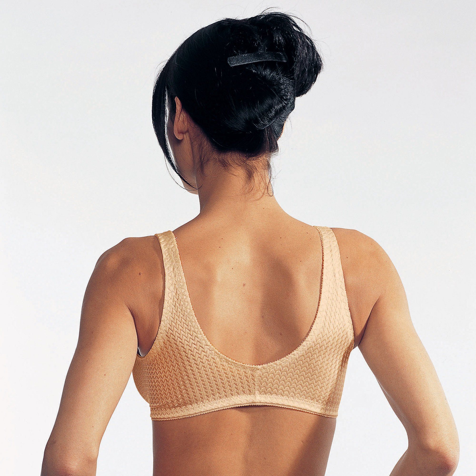 Medovital Bügel-BH Vorderverschluss-BH ohne Bügel 2er-Pack Uni