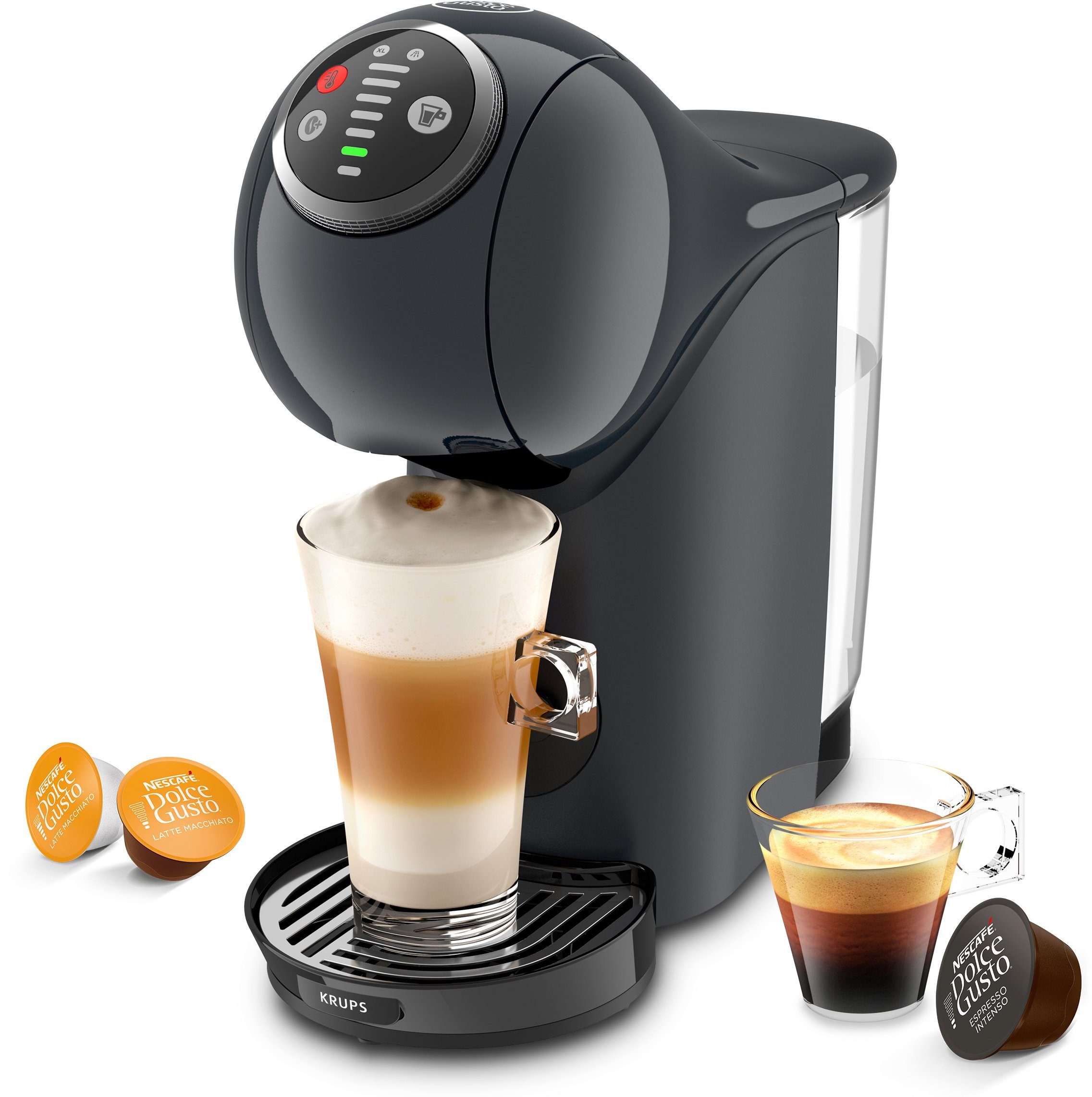 NESCAFÉ® Dolce Gusto® Kapselmaschine KP340B Genio S Plus, kompatibel mit Nescafé Dolce Gusto Kapseln, Drehregler, Espresso-Boost