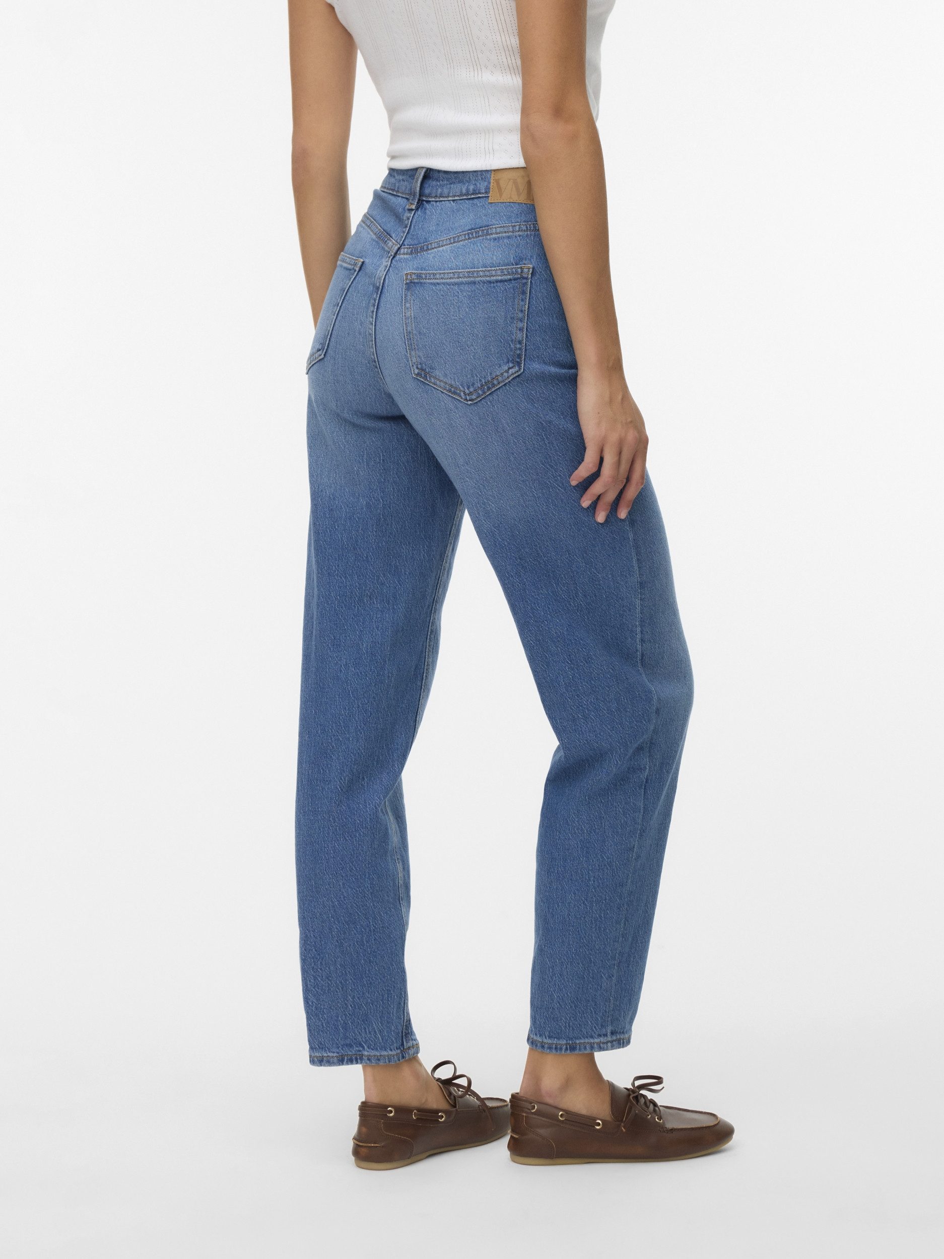 Vero Moda Slim-fit-Jeans VMTESSA HR MOM JEANS RA380 GA NOOS