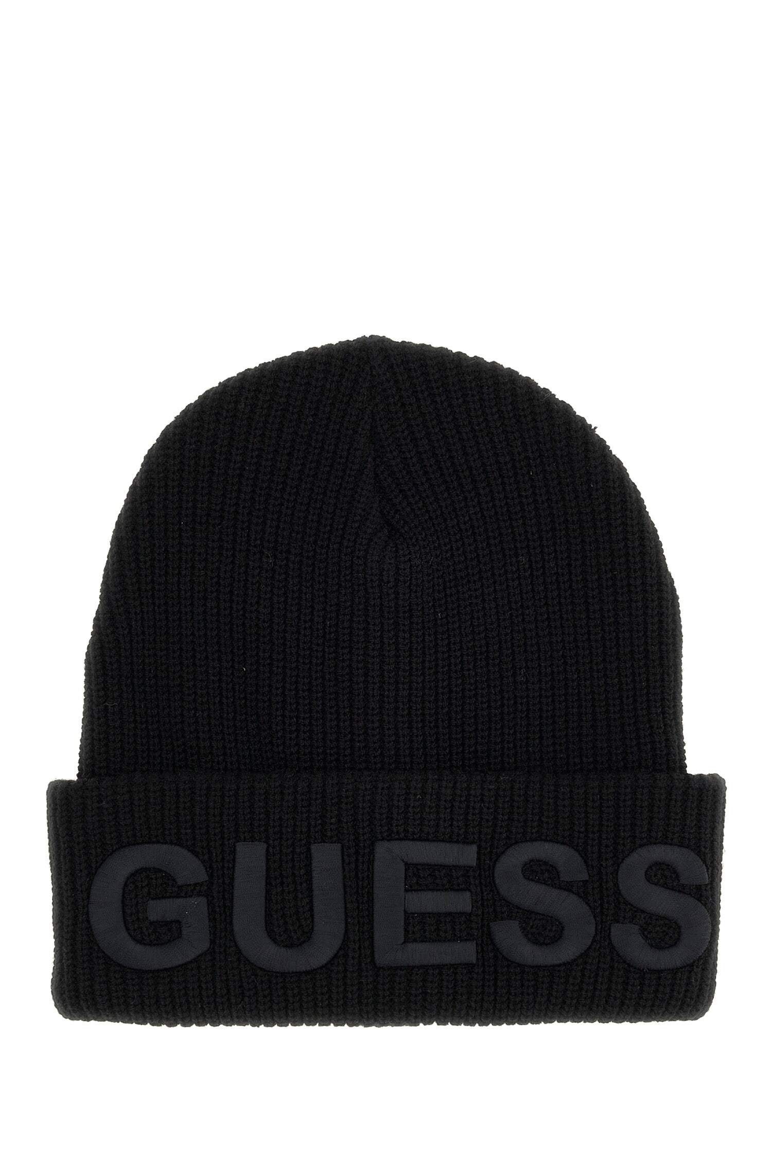 Guess Strickmütze BEANIE mit großem Logoschriftzug