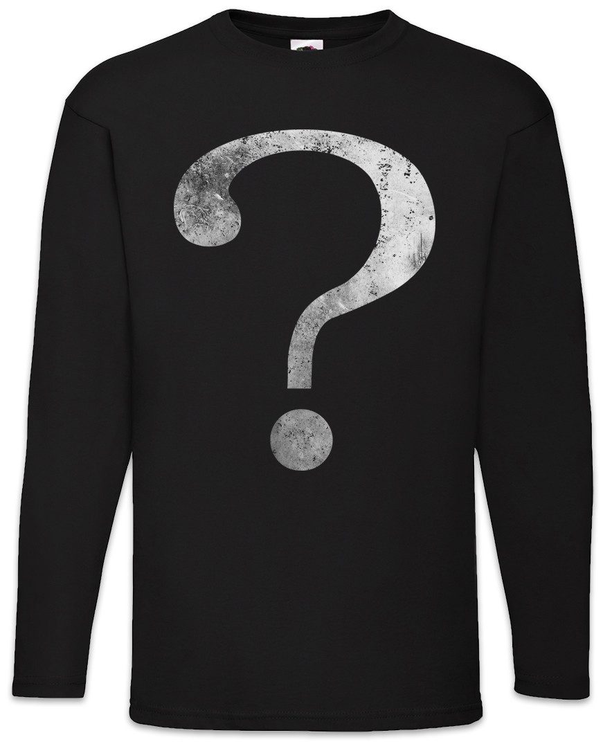 Langarmshirt Questionmark Langarm T-Shirt Lehrer Fun Teacher Professor Nerd Geek