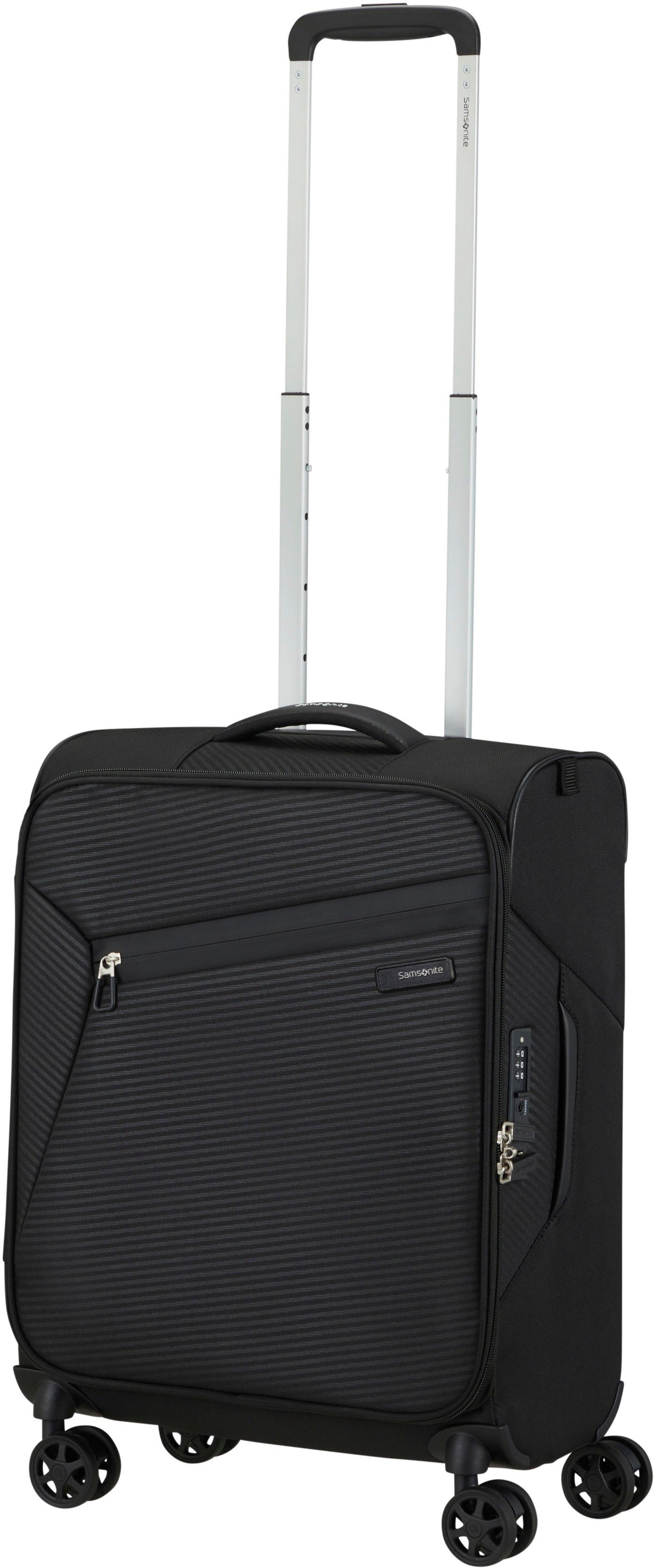 black, Litebeam, Samsonite 55 4 cm, Weichgepäck-Trolley Rollen