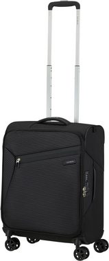 Samsonite Weichgepäck-Trolley Litebeam, black, 55 cm, 4 Rollen, Handgepäck Reisekoffer Trolley TSA-Zahlenschloss