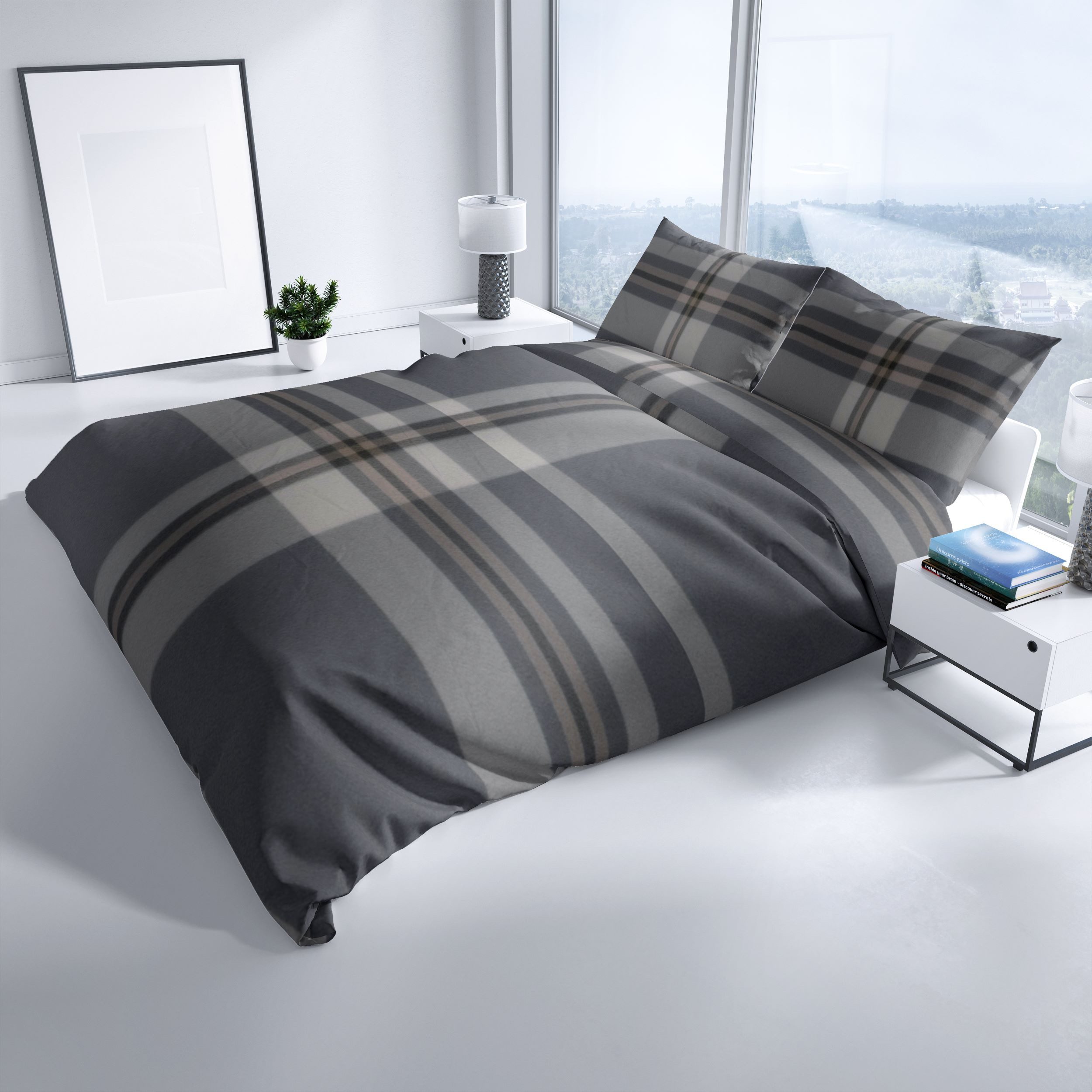 Leonado Vicenti Bettwäsche Feinbiber flauschig warm, Biber, 2 teilig, Gestr günstig online kaufen