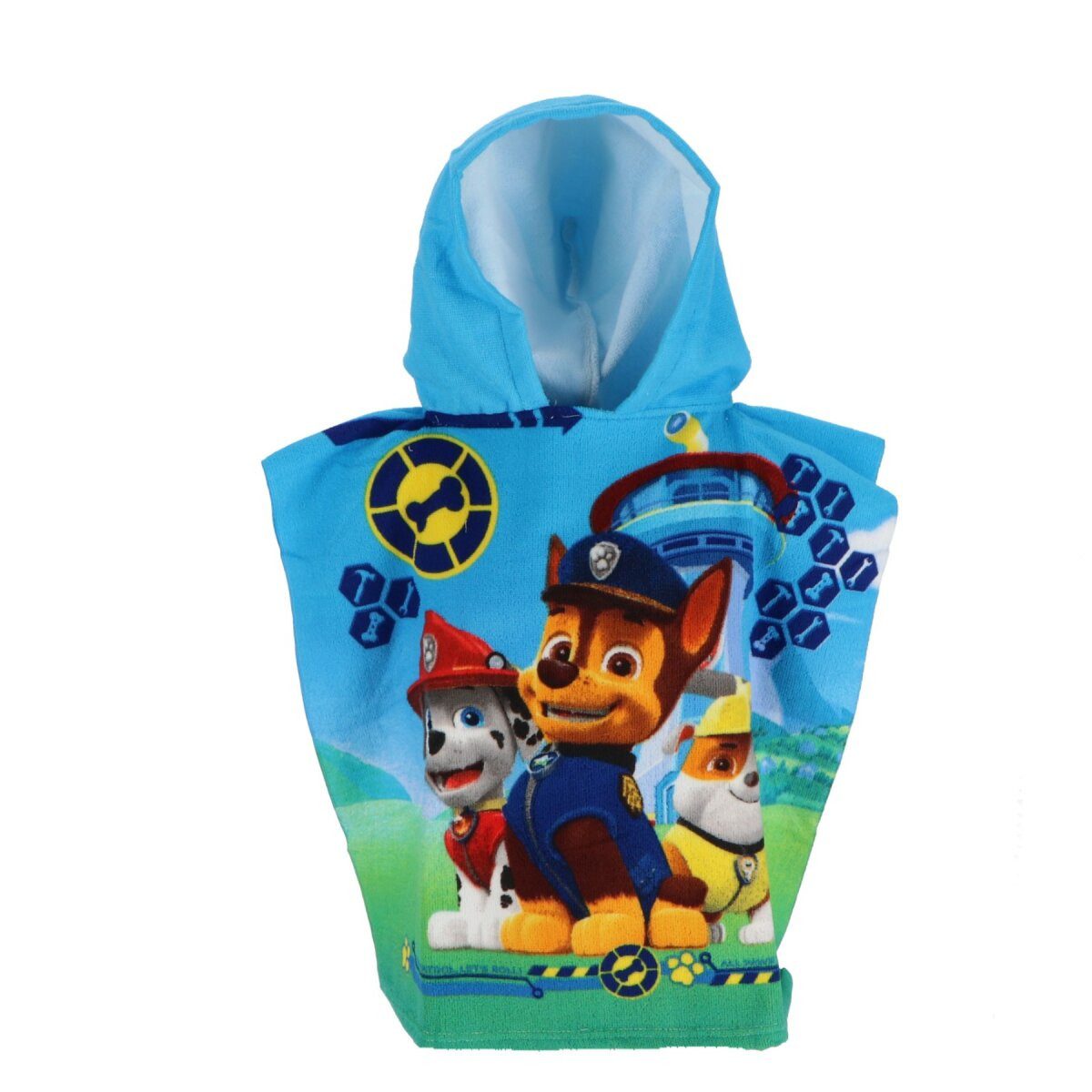 PAW PATROL Poncho Paw Patrol Badeponcho – Fast Dry Handtuch für Kinder