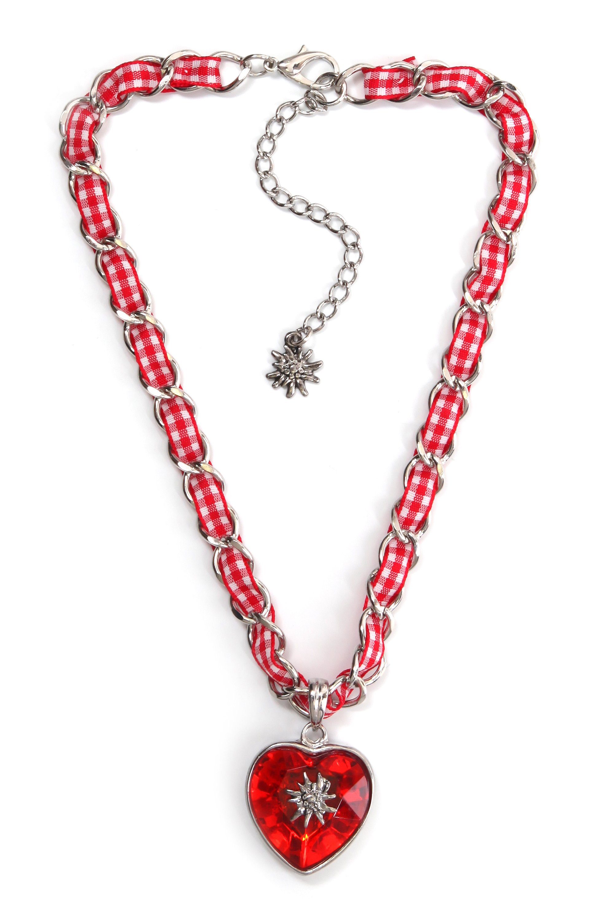 Allgäu Rebell Kette mit Anhänger Hilke, mit Polyacrylstein