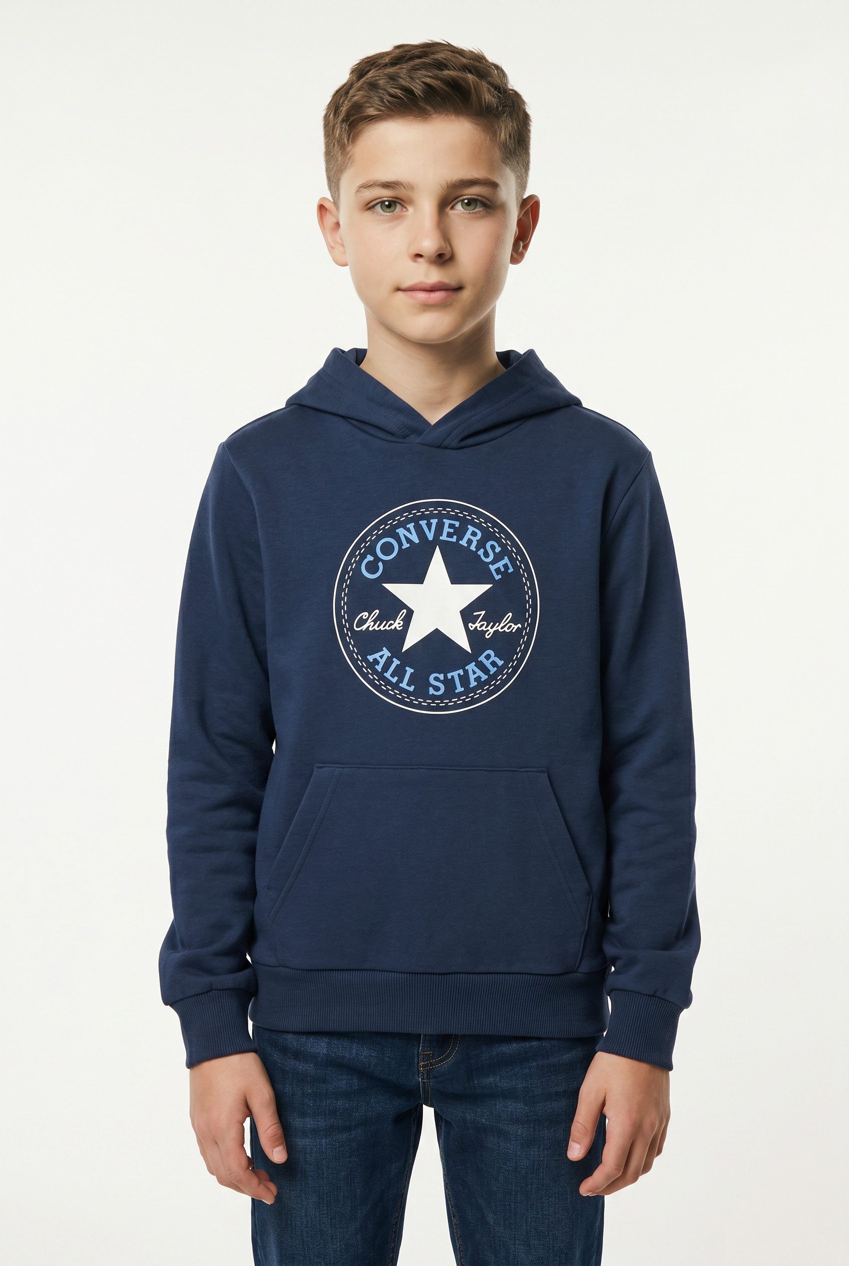 Converse Kapuzensweatshirt CNVB CTP HOODIE aus weichem French Terry, mit gerippten Bündchen und Saum