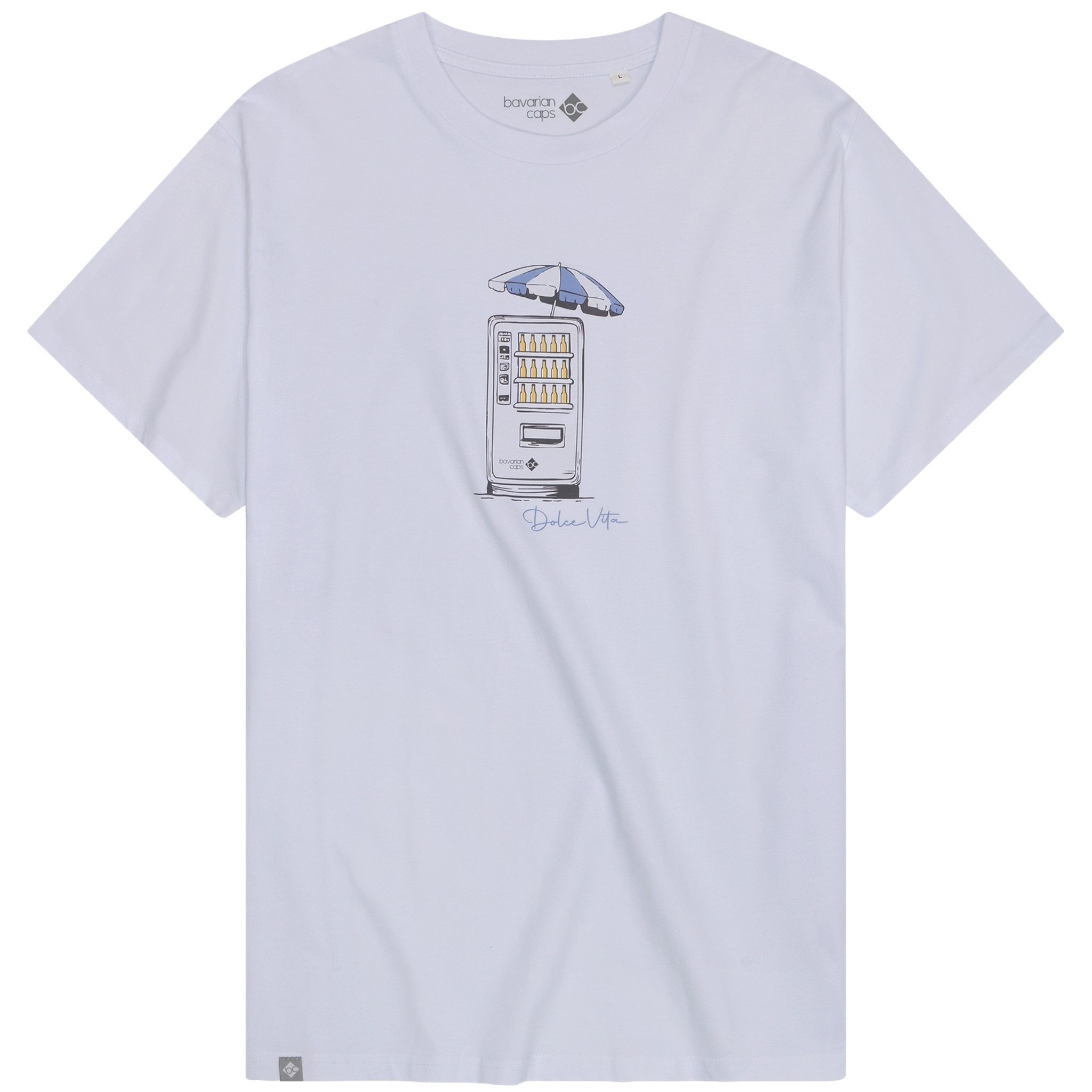 Bavarian Caps T-Shirt Bavarian Caps T-Shirt "Bierautomat" - weiß (T-Shirt, T-Shirt) BC Logo