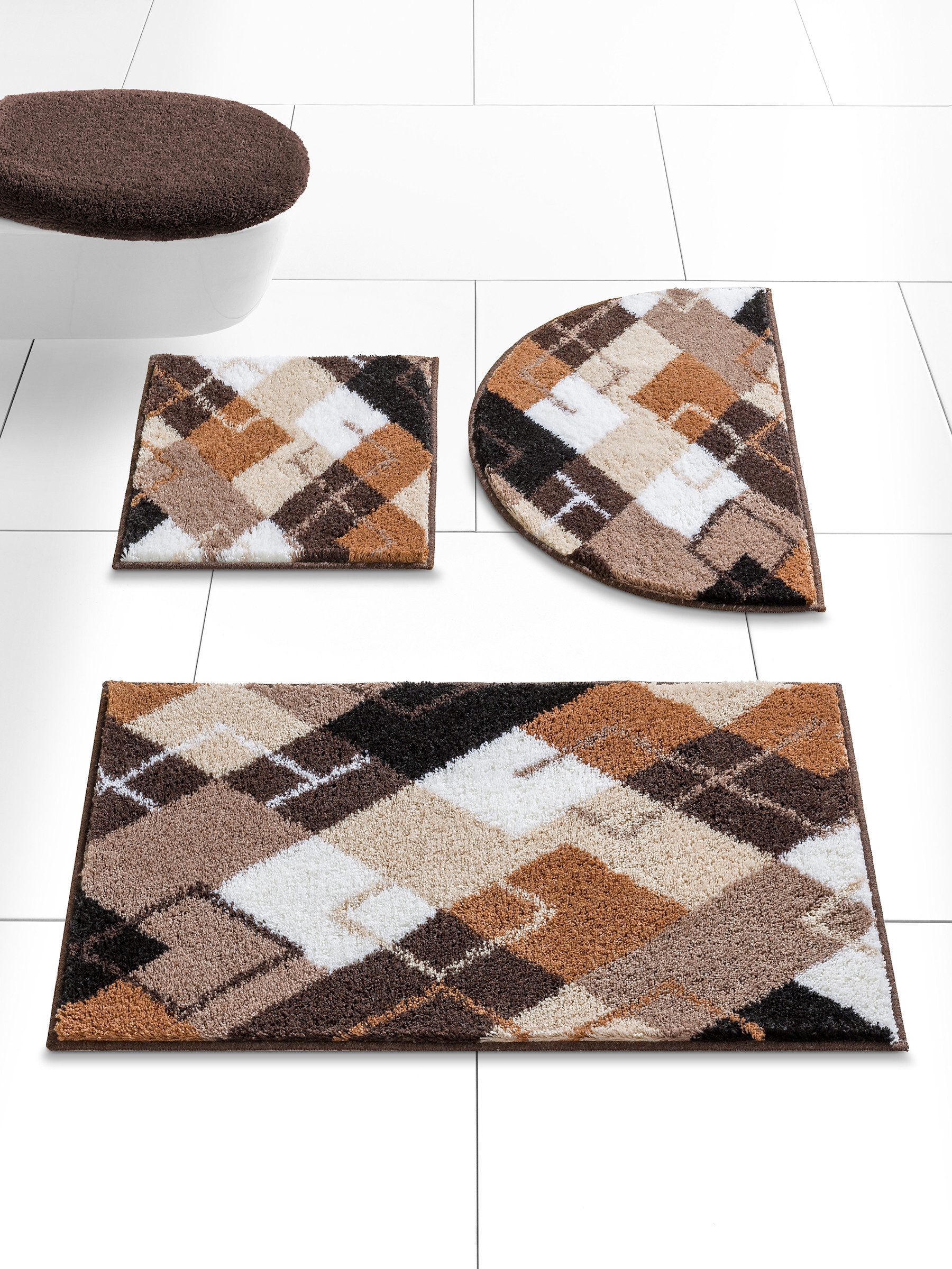 heine Badematte Badematte, Höhe 20 mm, Polyacryl, 47x50 cm - Deckelbezug