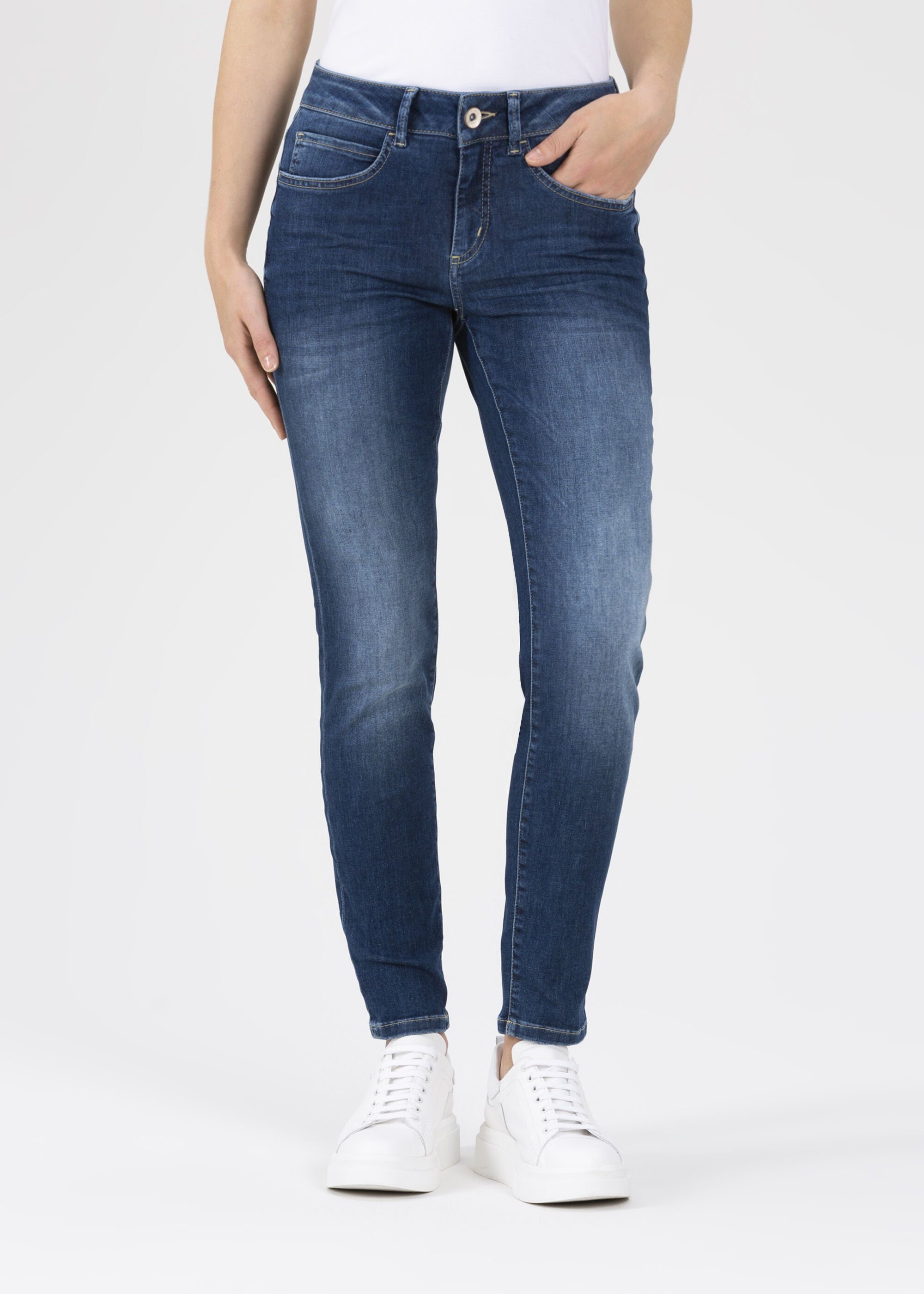 [Einfach zu verwenden] Stehmann Slim-fit-Jeans Peggy Five-Pocket-Stil im