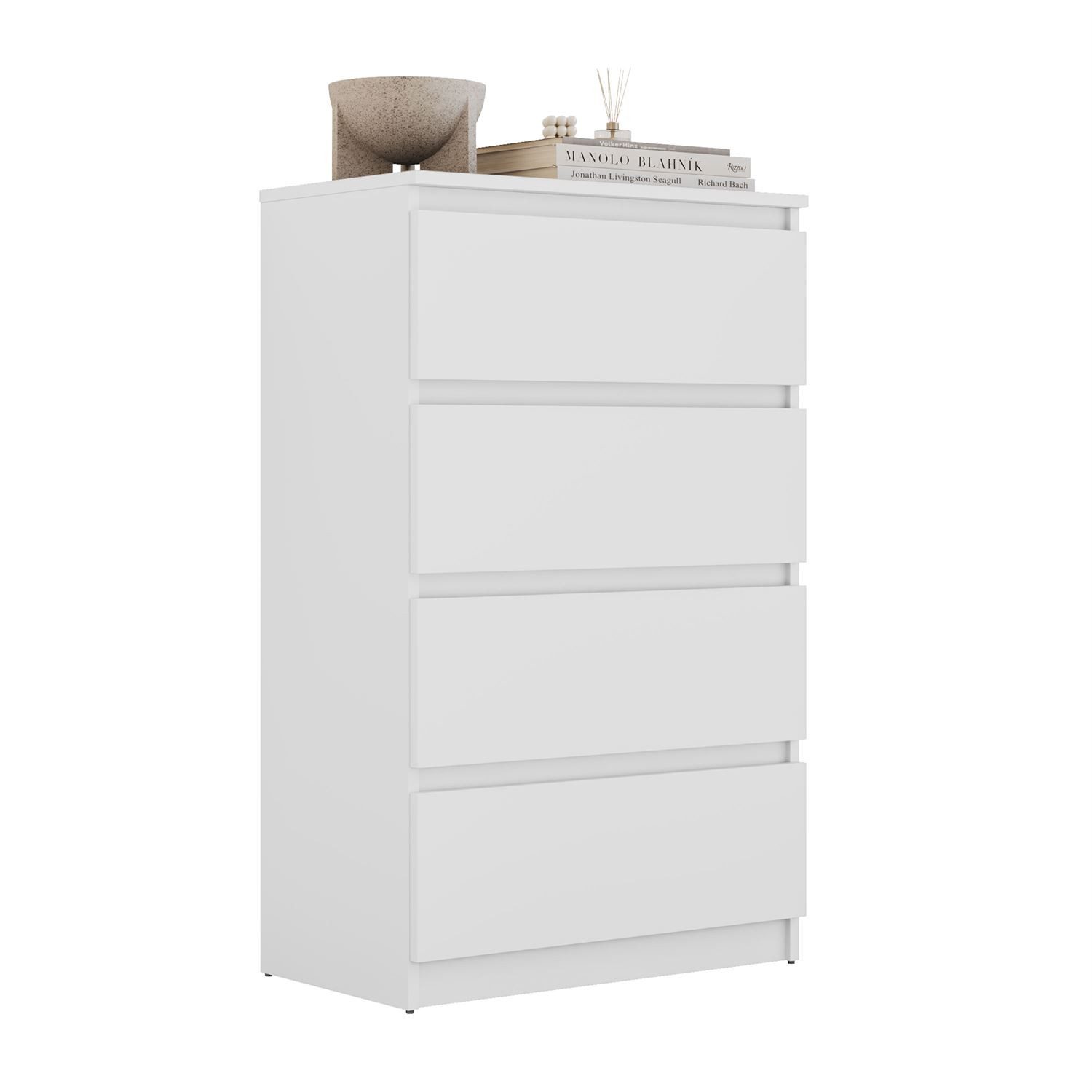Lookway Kommode HANA M4 – elegante Kommode mit geräumigen Schubladen, Breite: 70 cm