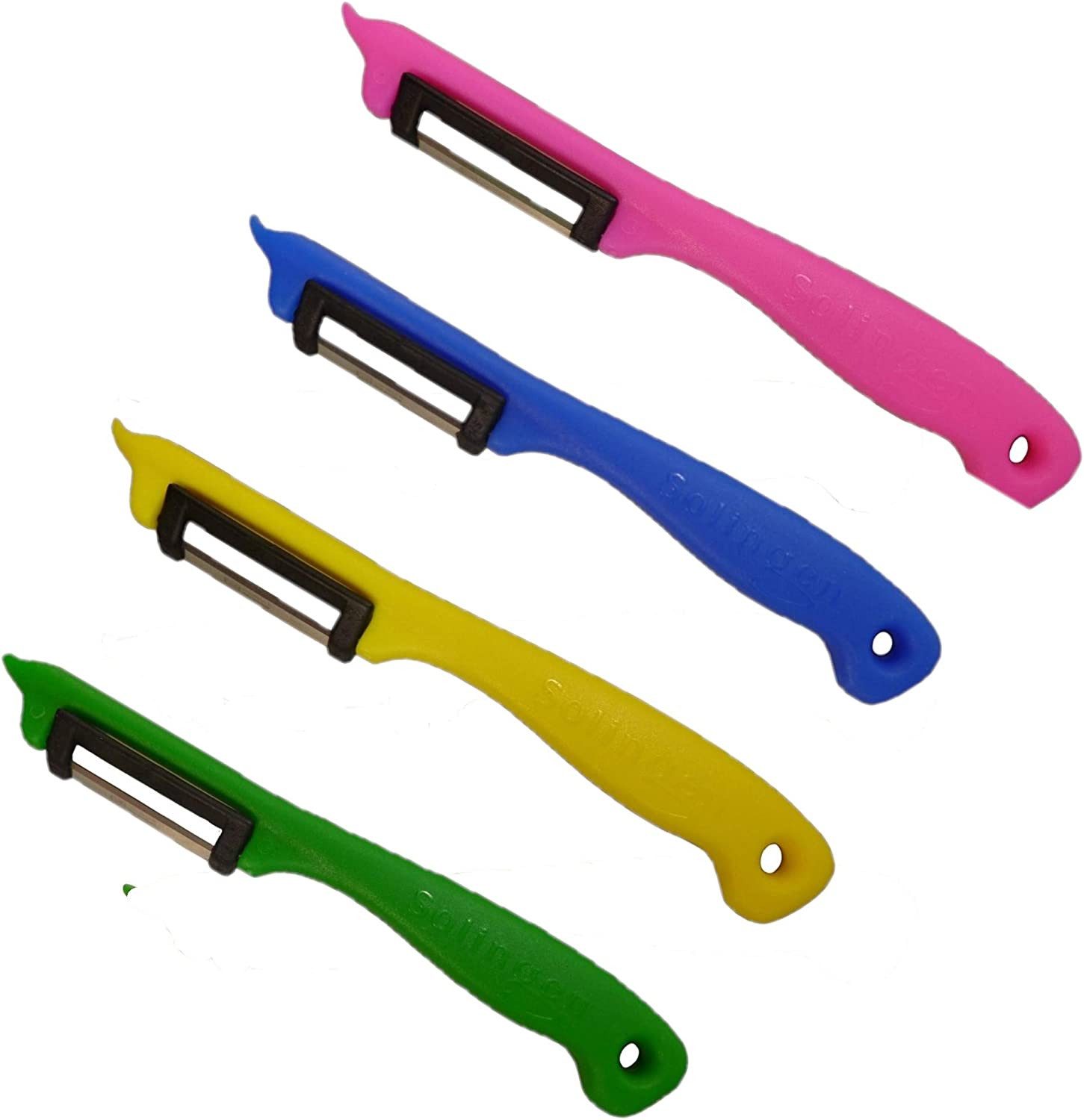 Spargelschäler Spargelschäler Set 4 Stück, für Obst und Gemüse, Pendelschäler
