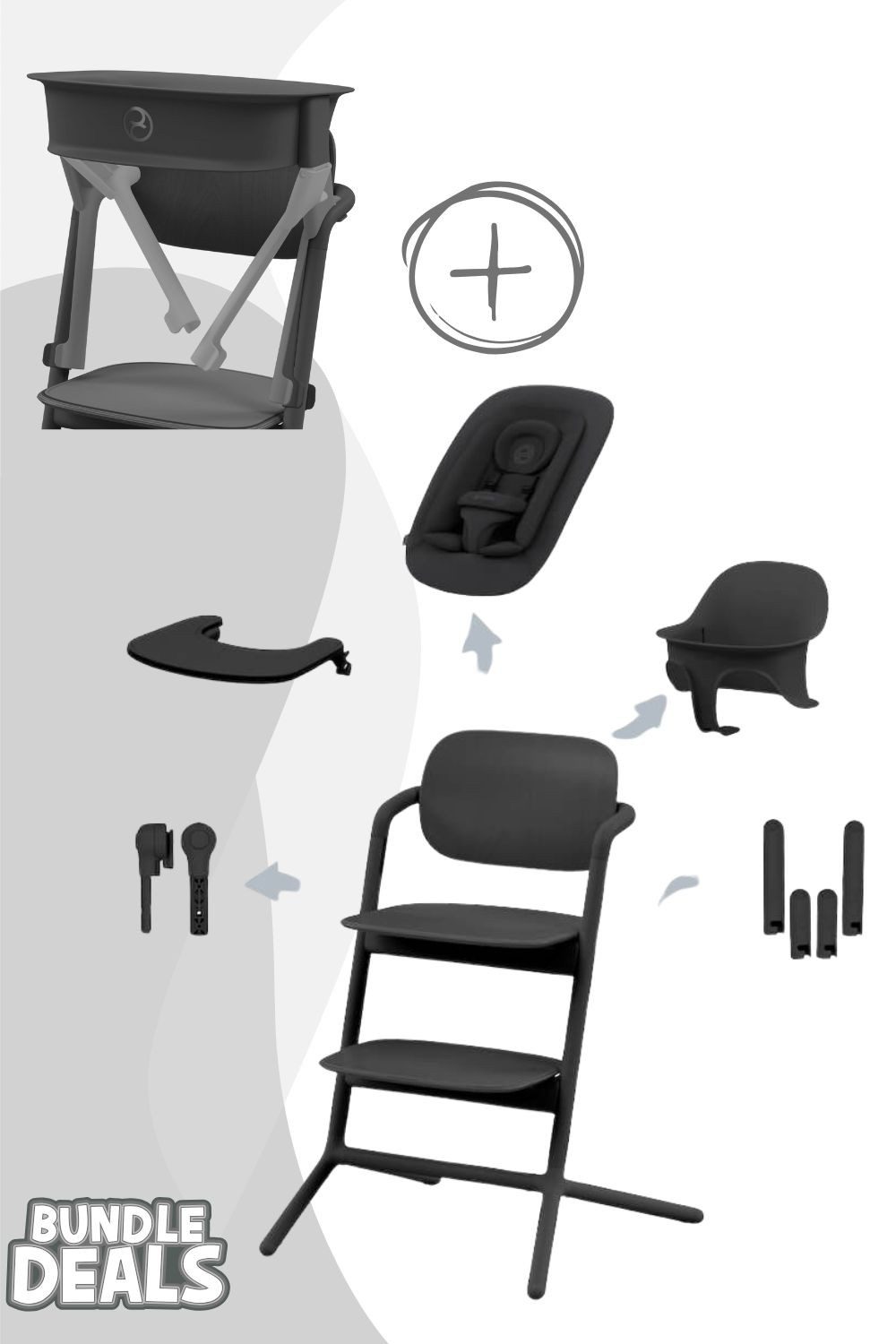 Cybex Hochstuhl Cybex Lemo 5in1 Set Kinderhochstuhl inkl. LemoTower