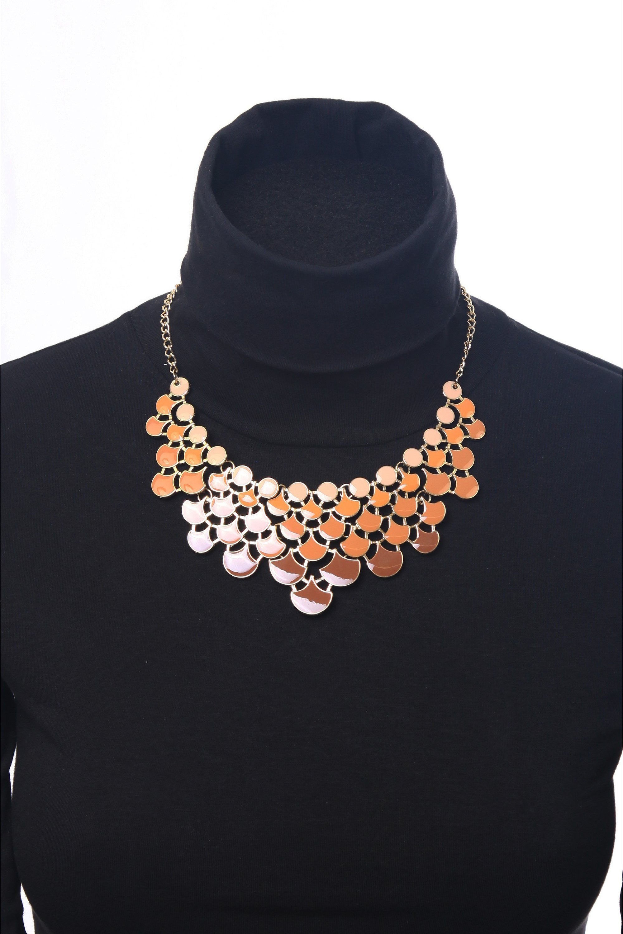 COLLEZIONE ALESSANDRO Statementkette Sandy, mit bemalten Metallteilen