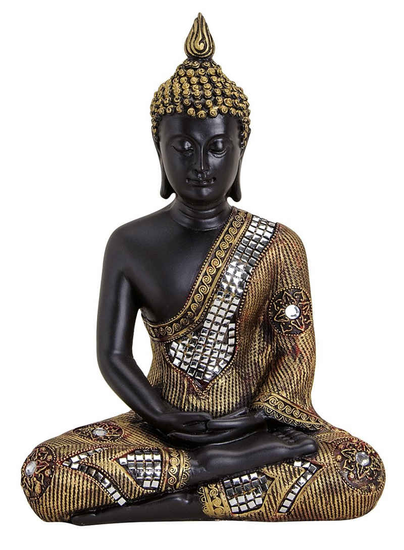 NO NAME Buddhafigur Thai Buddhafigur, Skulptur, Statue, Dekofigur, H 27 cm