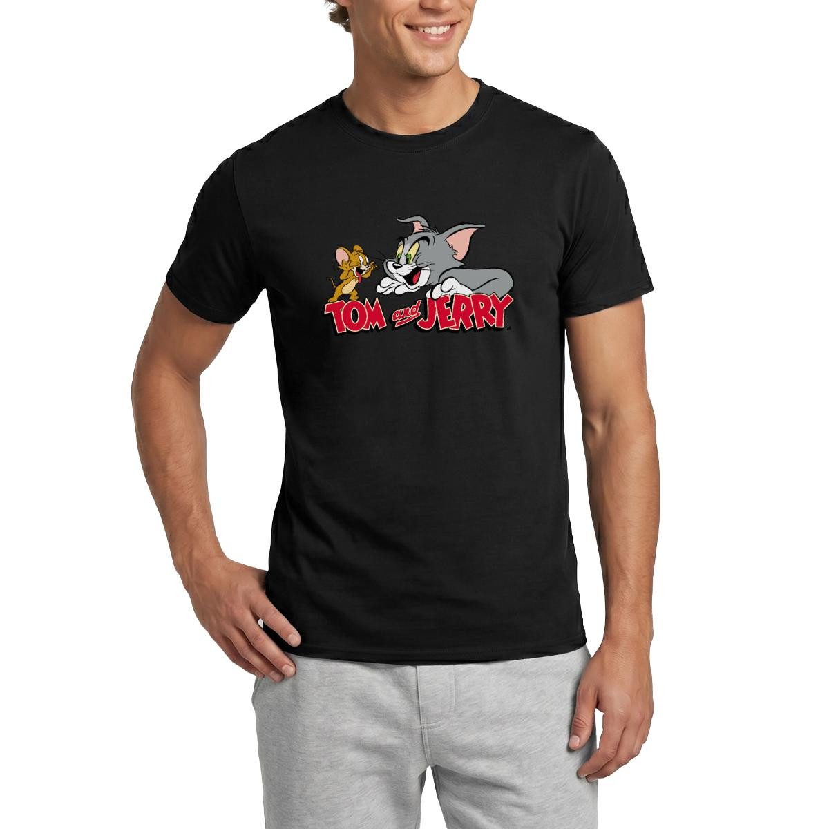 Spreadshirt T-Shirt Tom Und Jerry Fang Mich Doch Männer T-Shirt (1-tlg)