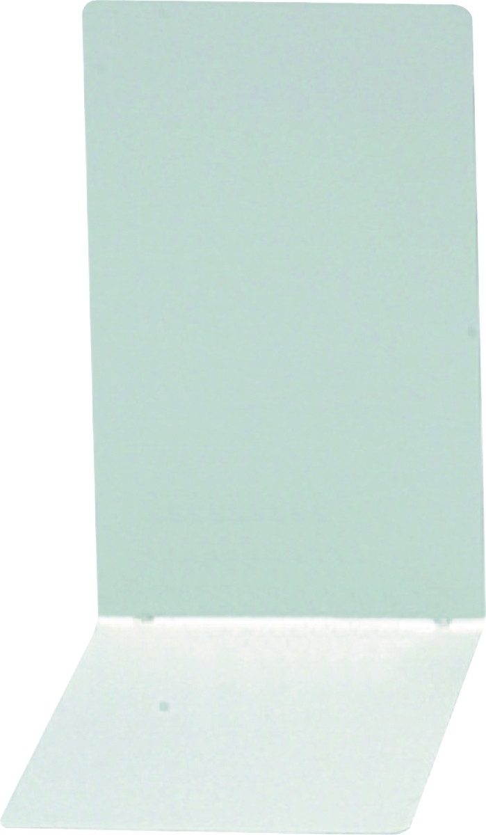 ALCO Tischaufsatz Buchstützen 85x140x140mm Metall weiß VE=2 Stück