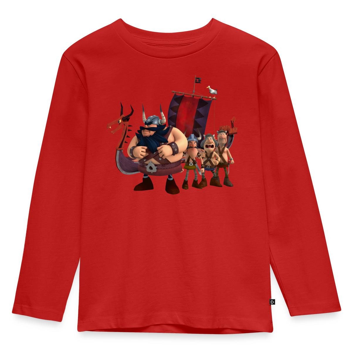 T-Shirt Wickie Und Die Starken Männer Team Sven Kinder Premium Langarmshirt
