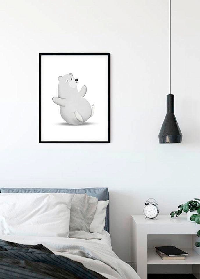 Komar Poster Cute Animal Polar Bear, Tiere (1 St), Kinderzimmer, Schlafzimmer, Wohnzimmer | Poster