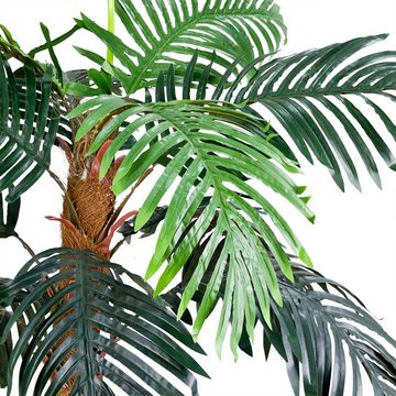 Kunstpalme Palmenbaum Königs Palme Cocos Kunstpflanze Künstliche Pflanze 140 cm, Decovego
