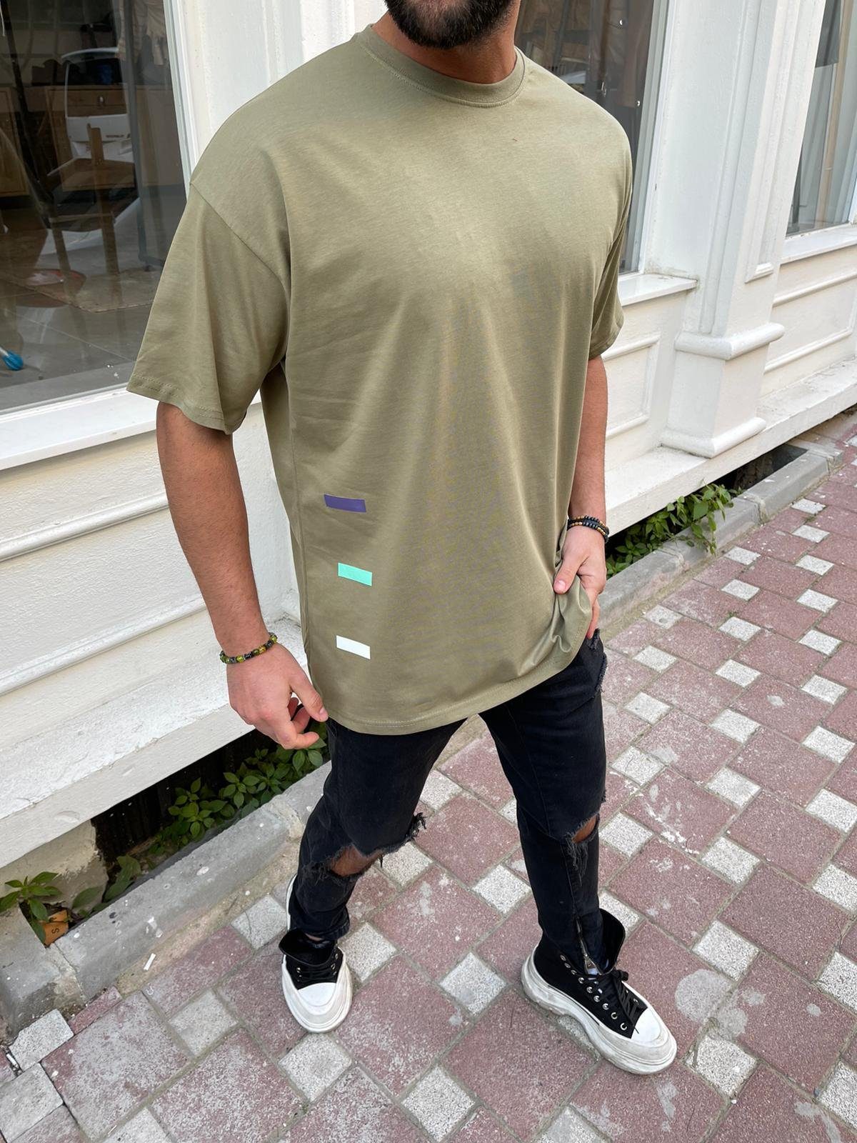 Megaman Jeans Oversize-Shirt Megaman Oversize T-Shirt Herren