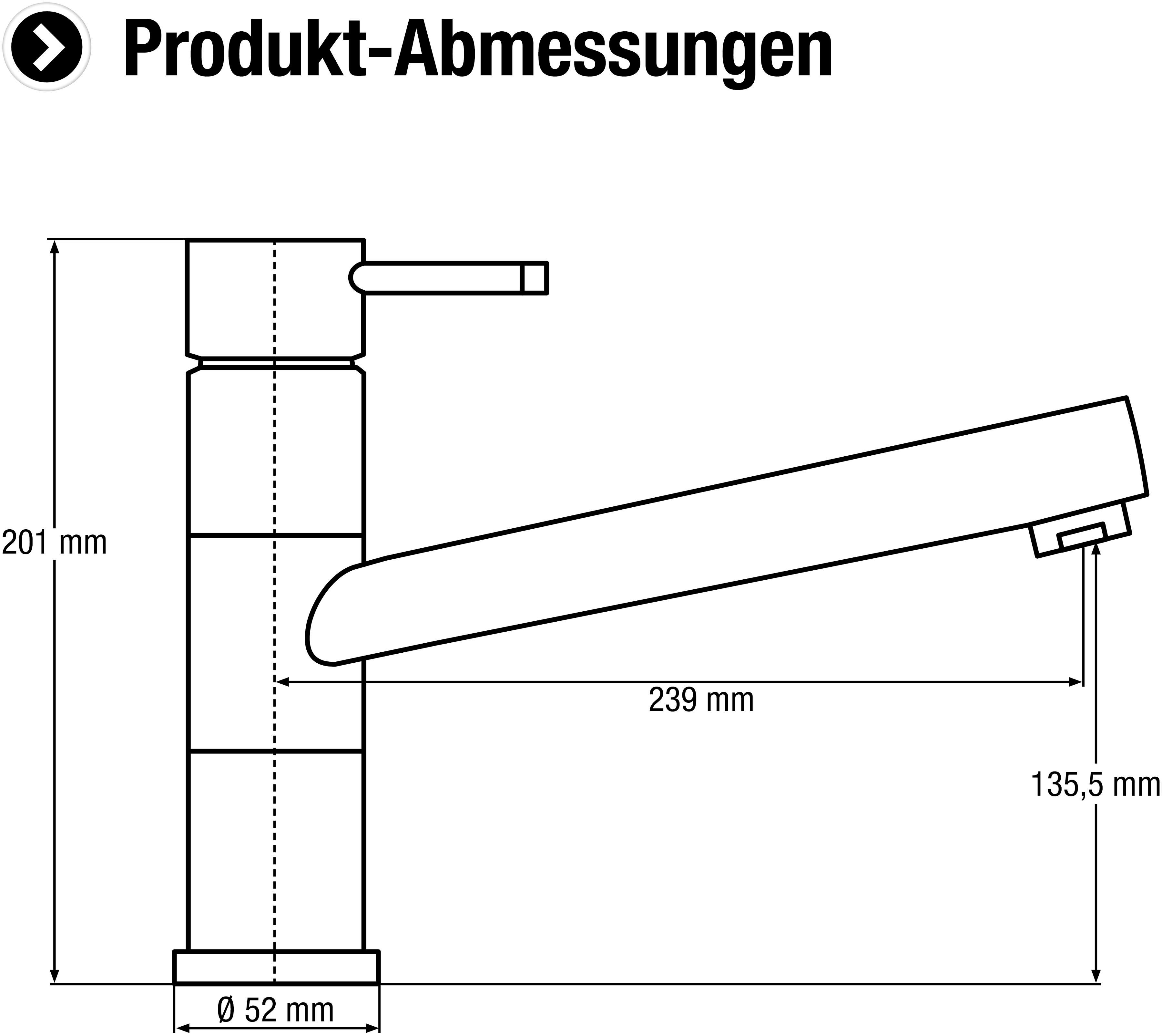CORNAT Spültischarmatur "Zelina" - Hochwertiger Messingkörper günstig online kaufen