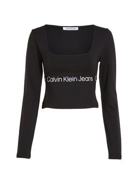 Calvin Klein Jeans T-Shirt LOGO ELASTIC MILANO LS TOP