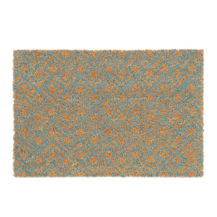 Fußmatte Kokos Fußmatte mit geometrischem Muster relaxdays Höhe: 15 mm