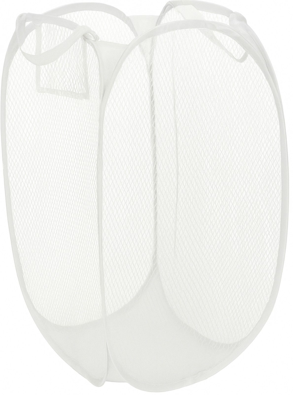 Koopman Wäschenetz Wäschebehälter Wäschesammler Waschbehälter Mesh-Netz,(Stück, 1-St., Packung), Weiß, 58x36x36cm, Pop-Up, Nylon, Tragegriff