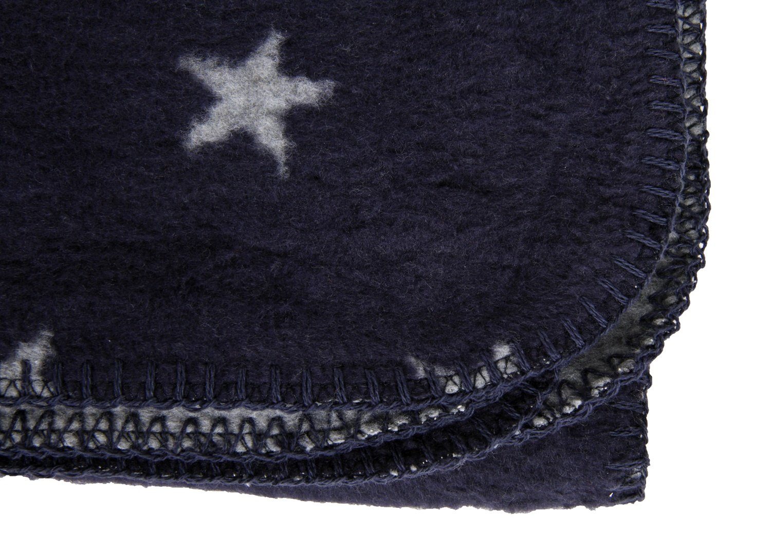 yogabox, cm, Yogilino® grauen mit Sternen 75 hergestellt marine regional Wolldecke x 100