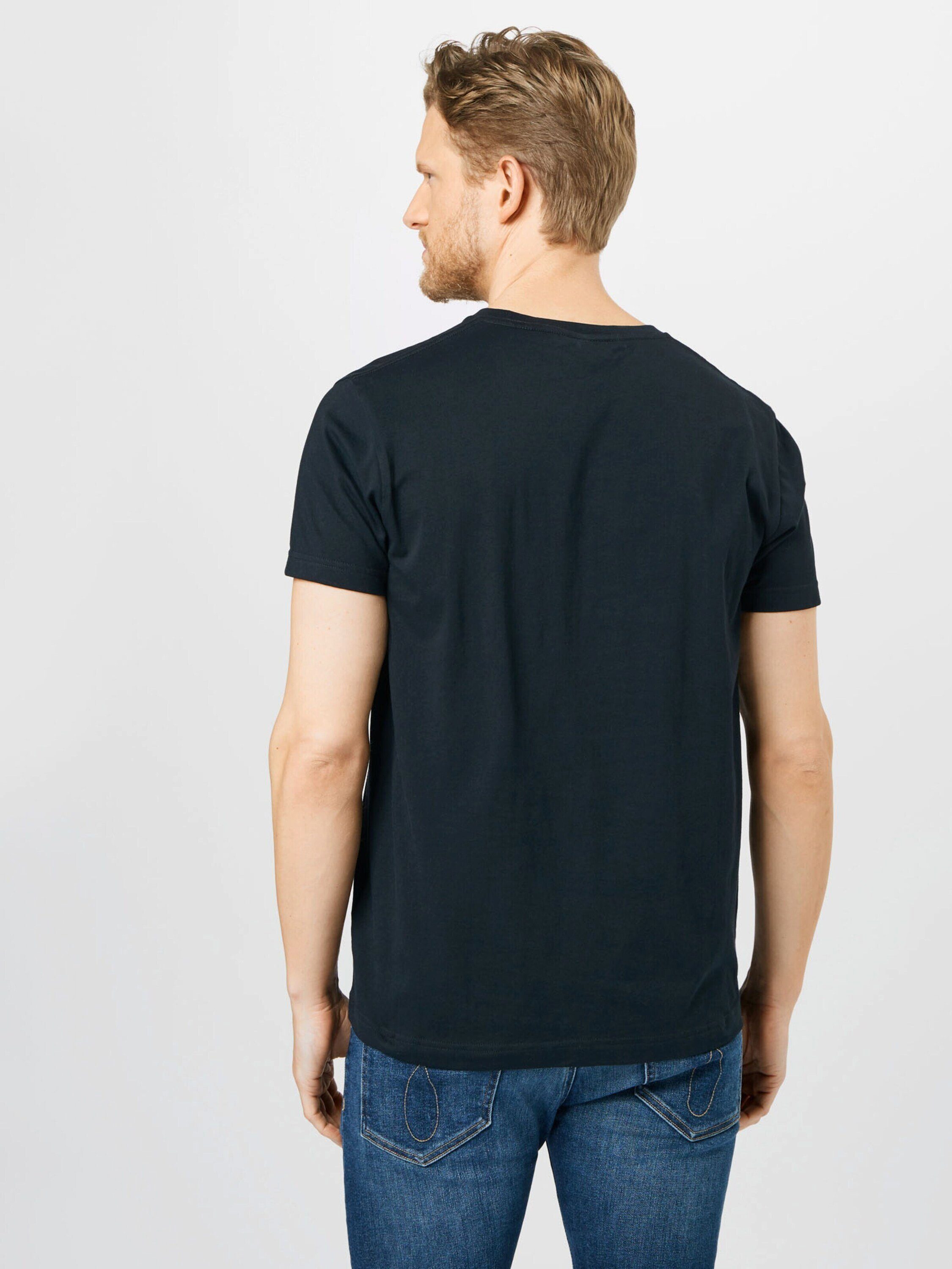 Gant T-Shirt (1-tlg) Schwarz