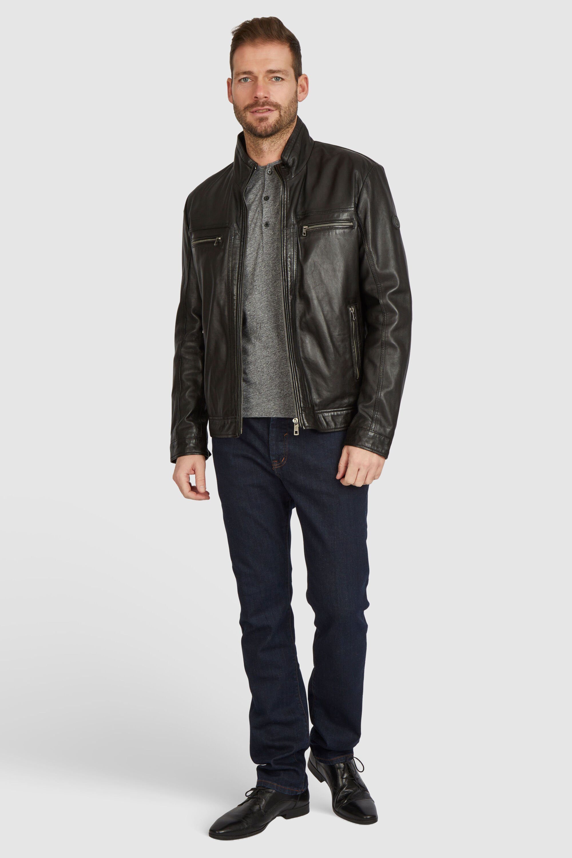 bugatti Lederjacke BUMATTI (1-St) aus hochwertigem Leder