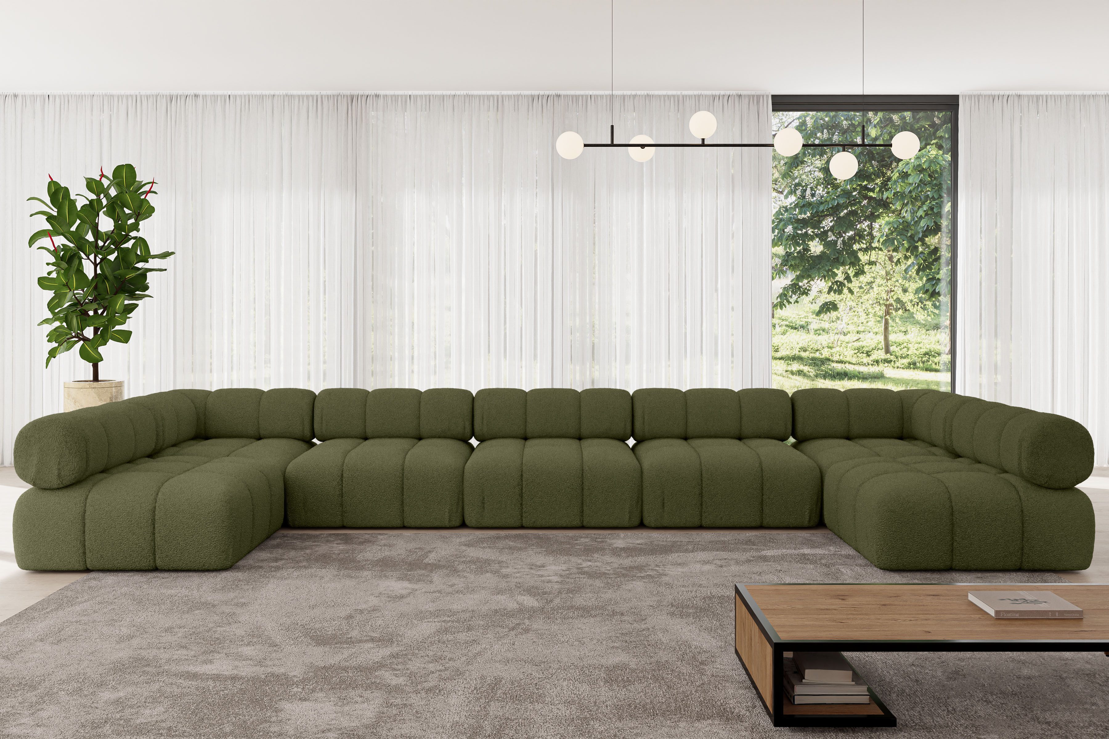 ALTDECOR Wohnlandschaft Garvo-U3, Corner Sofa U-Form günstig online kaufen