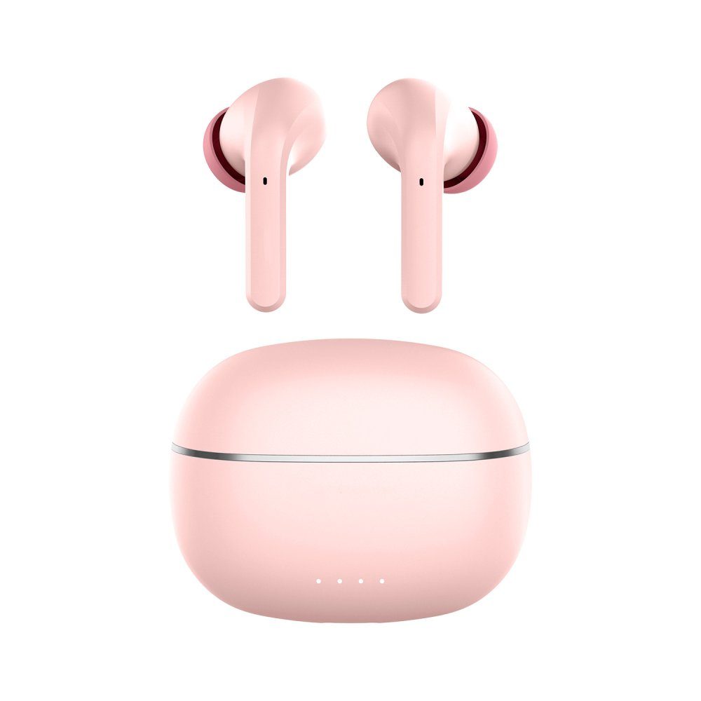 In-Ear wireless aufladbarem Kopfhörer In-Ear-Kopfhörer Headset Pink Forever In-Ear mit Case Wireless