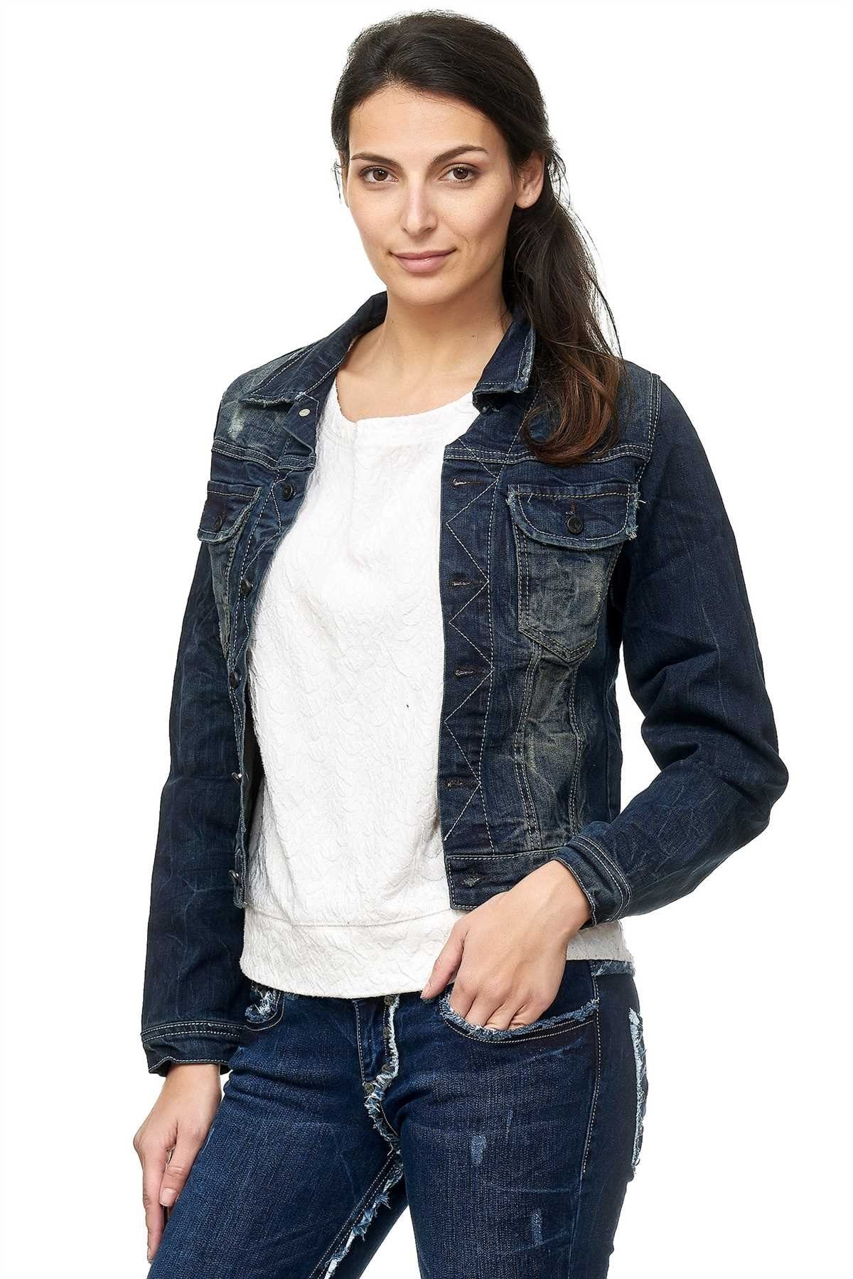 Jeansjacke 6001 angesagte & zeitlose Denim Damenjacke