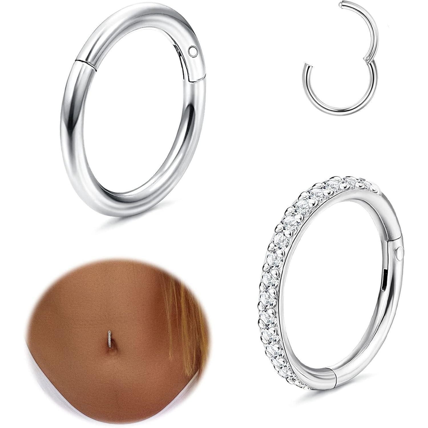 Diamday Bauchnabelpiercing 2pcs Bauchnabelpiercing Hoop Bananabell Chirurge günstig online kaufen