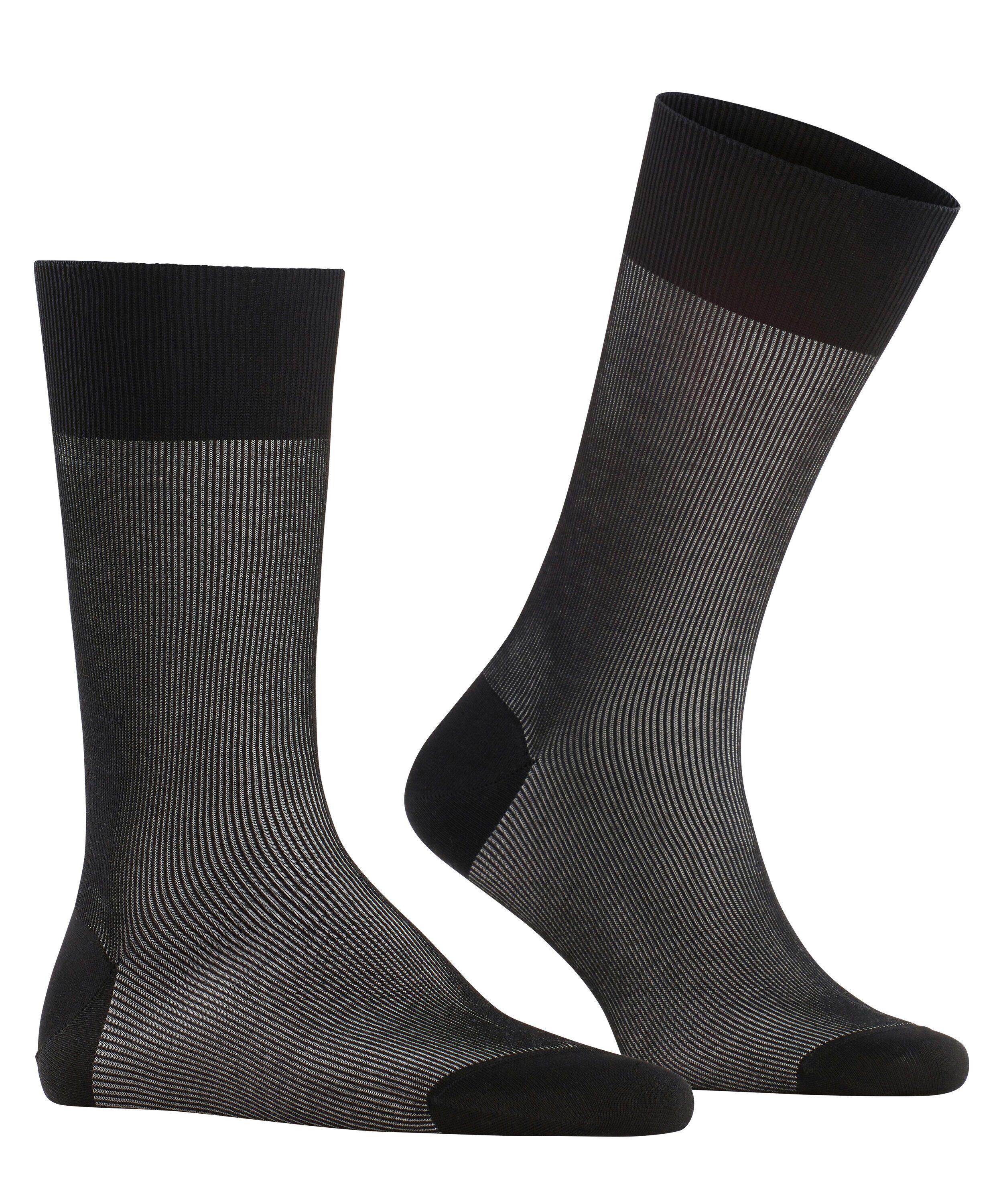 FALKE Socken Fine Shadow Socken mit feiner Rippstruktur (1-Paar) mit feiner Rippstruktur