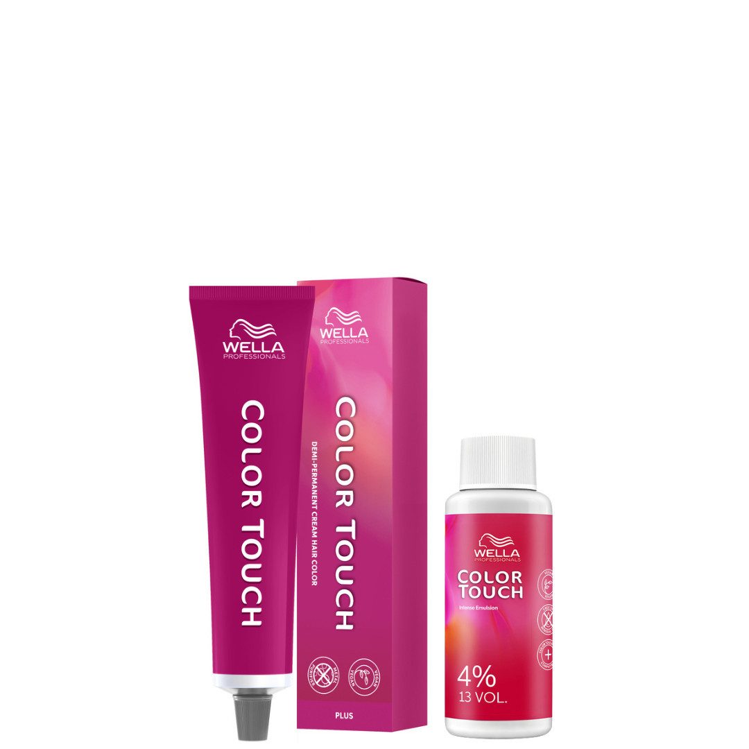 Wella Professionals Haarfarbe Color Touch Plus 60 ml + Emulsion 4% 60 ml