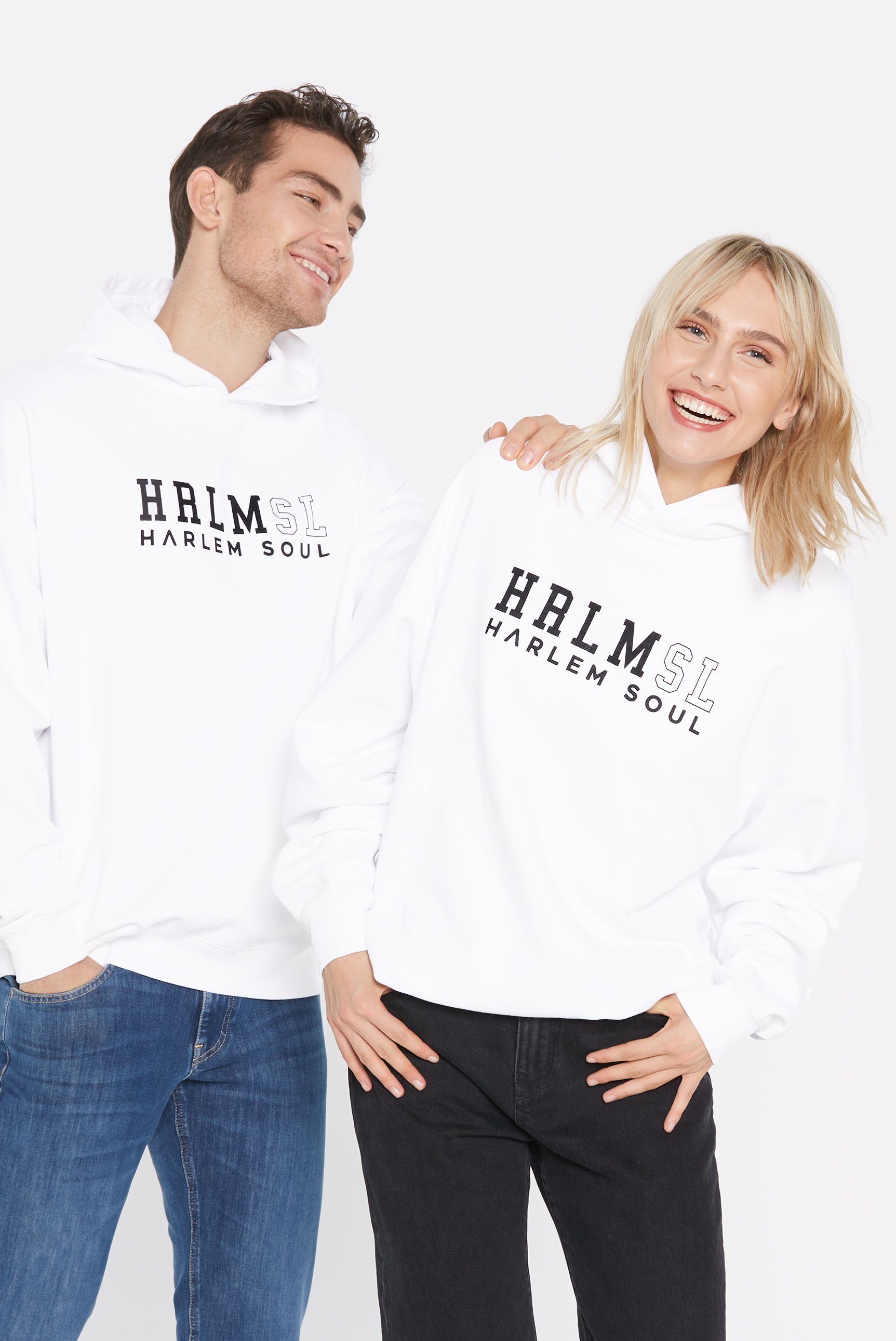 Harlem Soul Kapuzensweatshirt mit Baumwolle