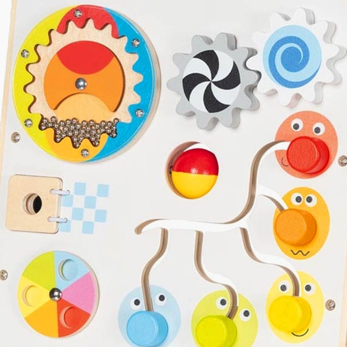 goki Lernspielzeug Activity- und Motorikboard (Packung, 1-St., set), ein Kind sinnvoll zu beschäftigen