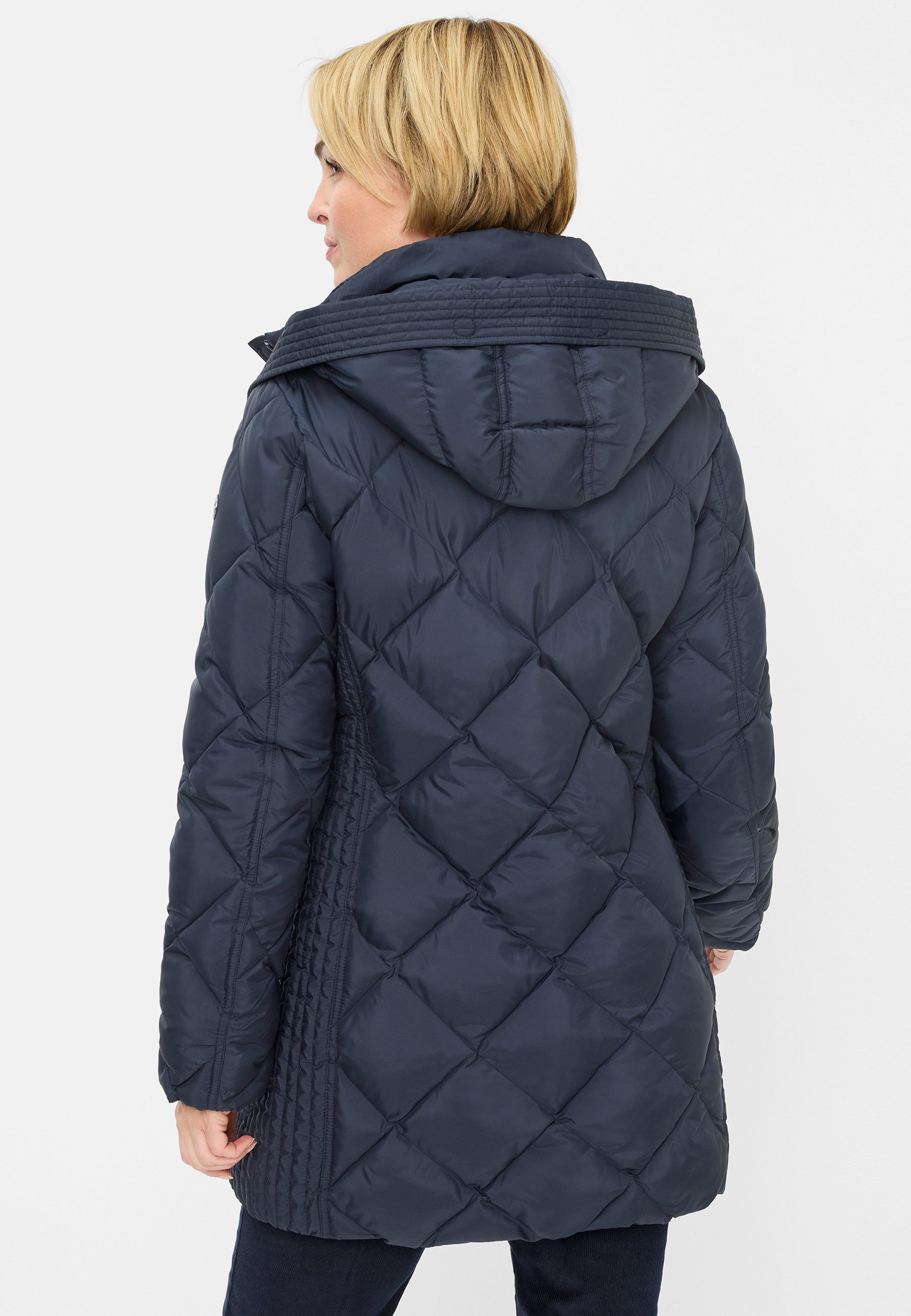 Fuchs Schmitt Steppmantel Steppkurzmantel hoher Stehkragen, Regular Fit, Kapuze